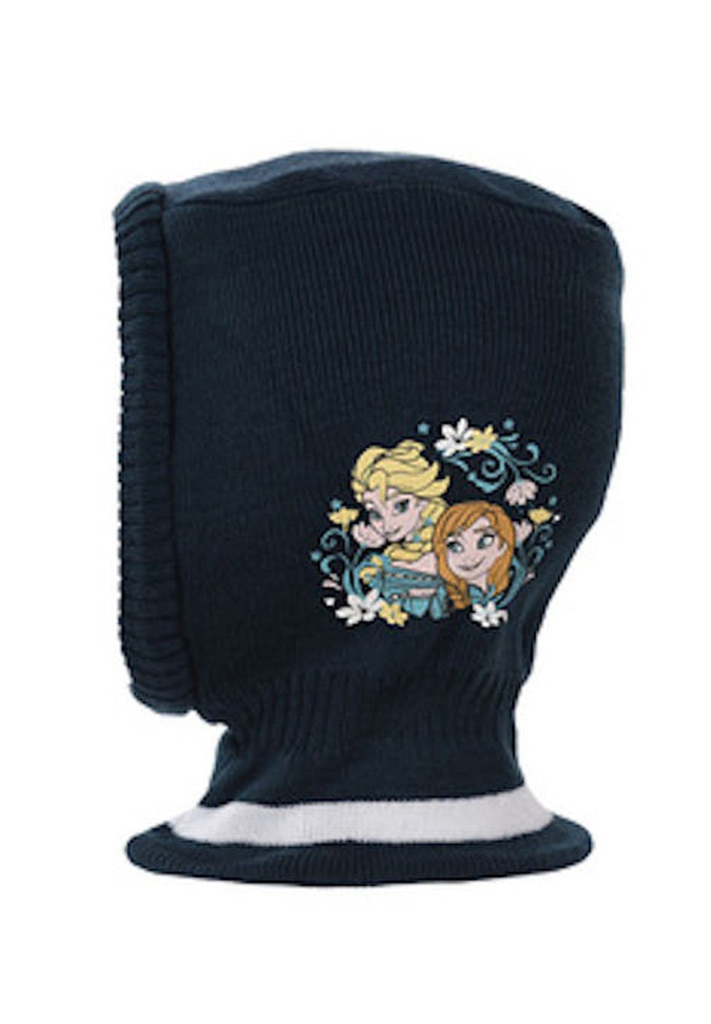 Die Schal-Mütze Anna Disney Schlupfmütze Eiskönigin Dunkelblau Elsa & Frozen Wintermütze