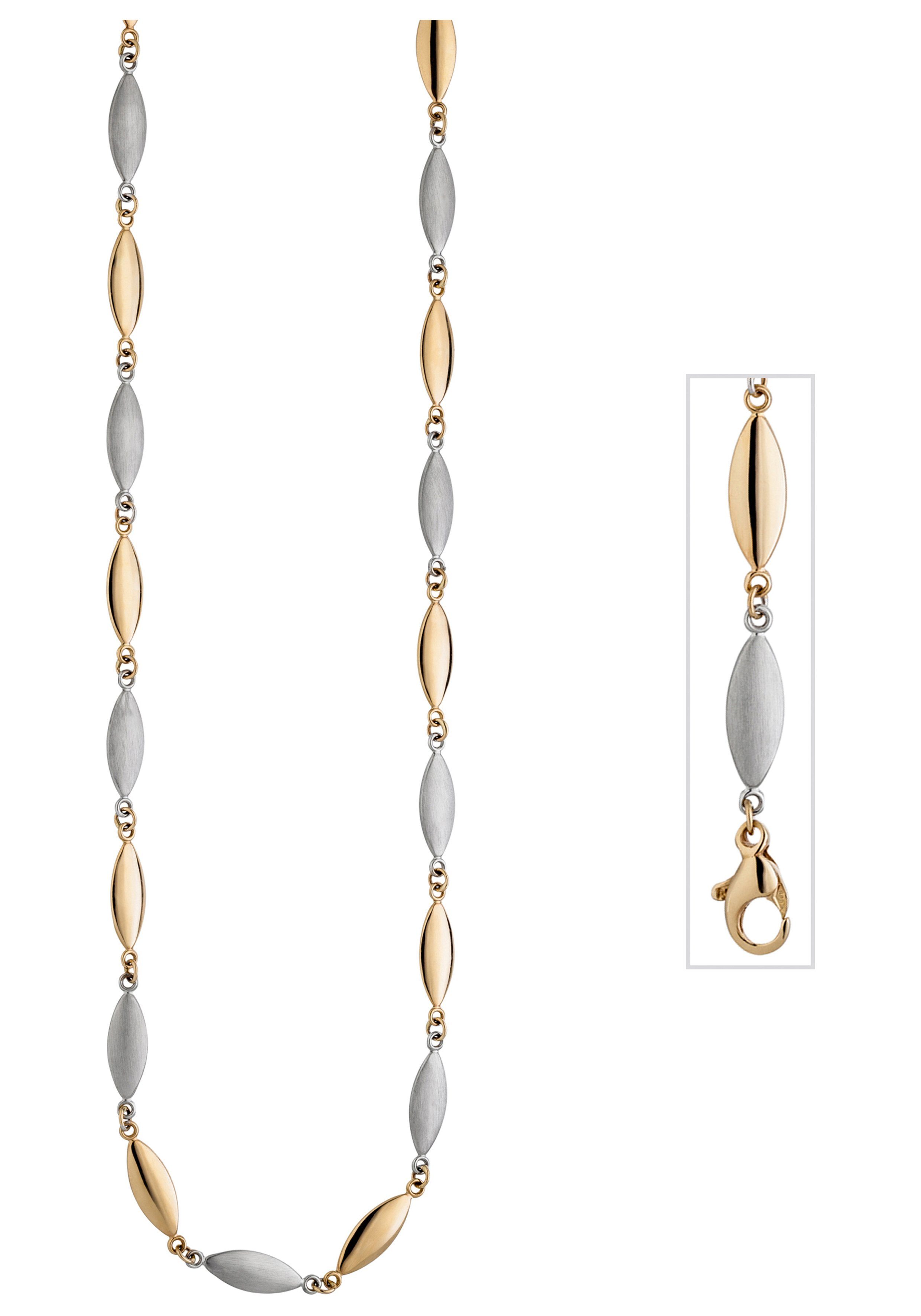 JOBO Goldkette, 585 Gold bicolor 45 cm g...