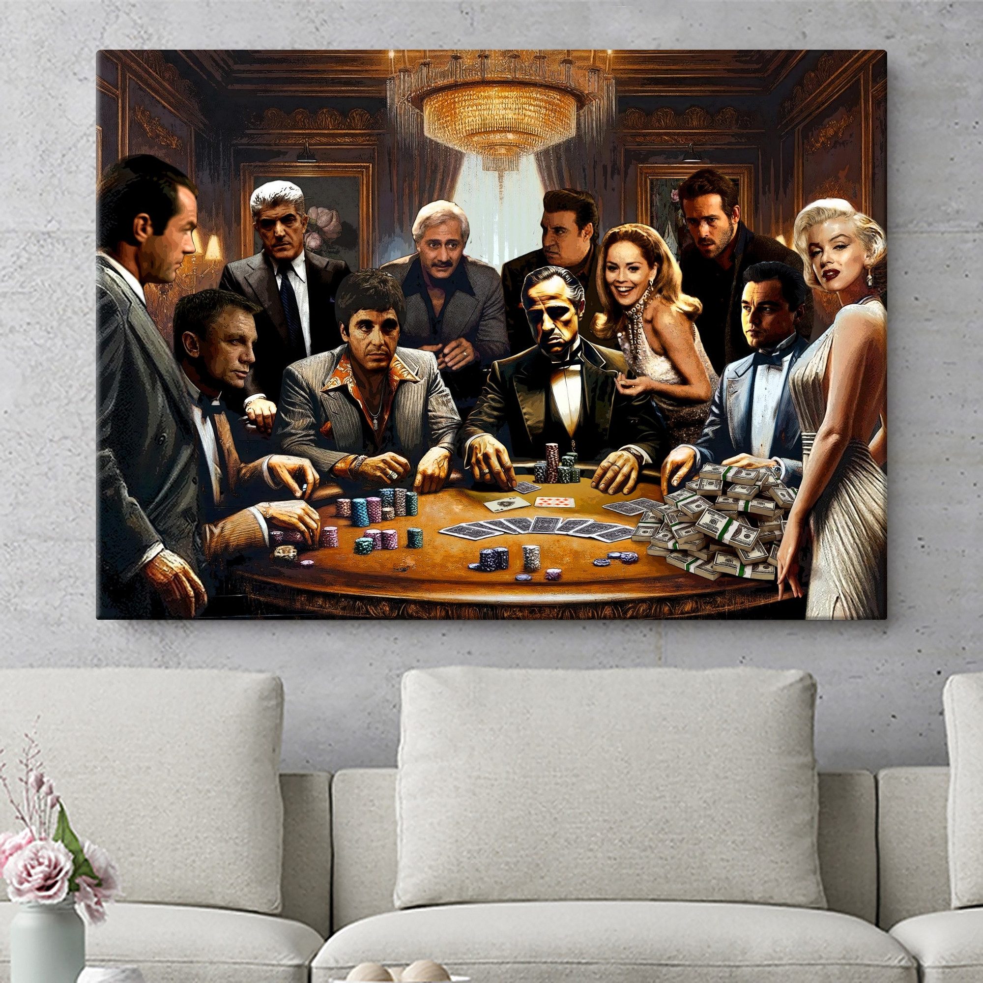 Artmazing Leinwandbild Hollywood Hold'Em, XXL Leinwand 120x80, Poster & Kun günstig online kaufen