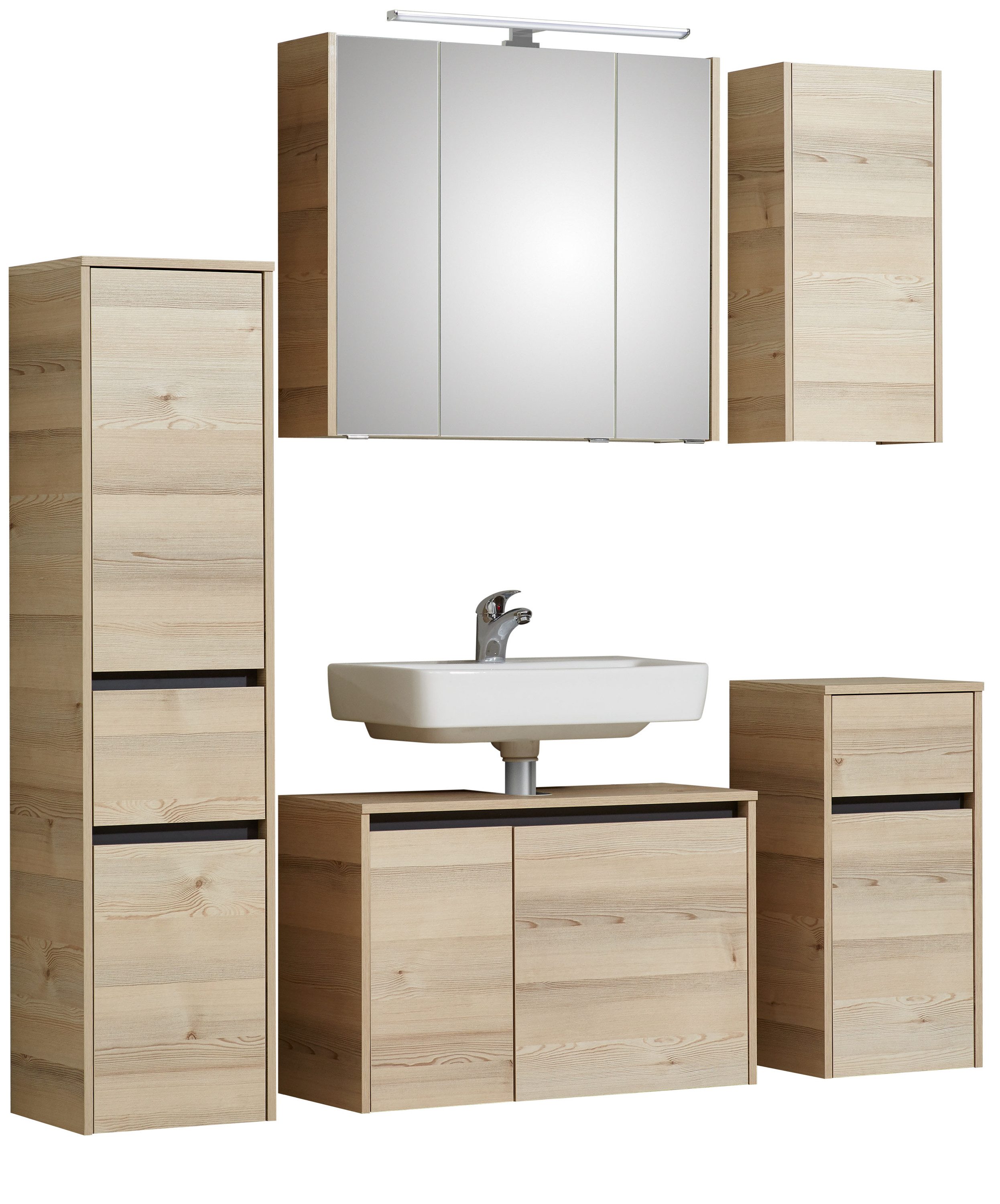 Saphir Badmöbel-Set Quickset 393, (Komplett-Set, 5-St)