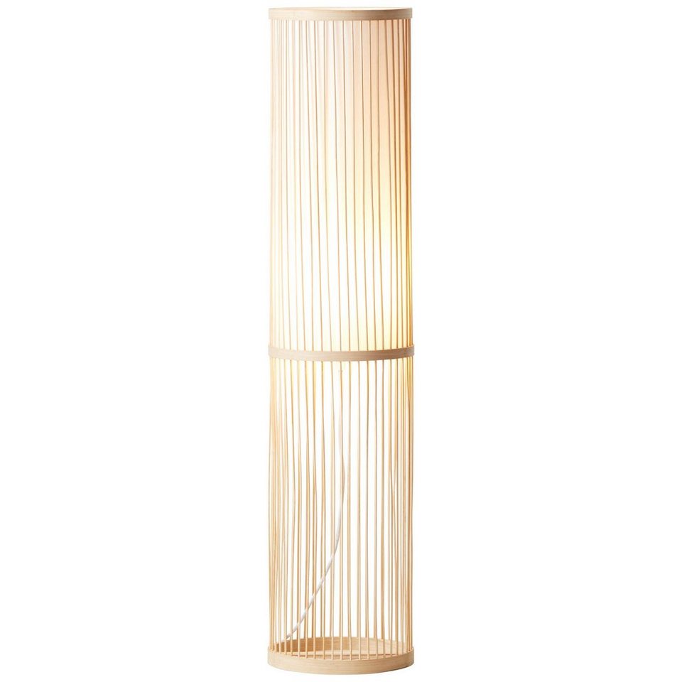 Brilliant Stehlampe Nori, Lampe Nori Standleuchte 1flg natur/weiß 1x A60,  E27, 40W, geeignet f