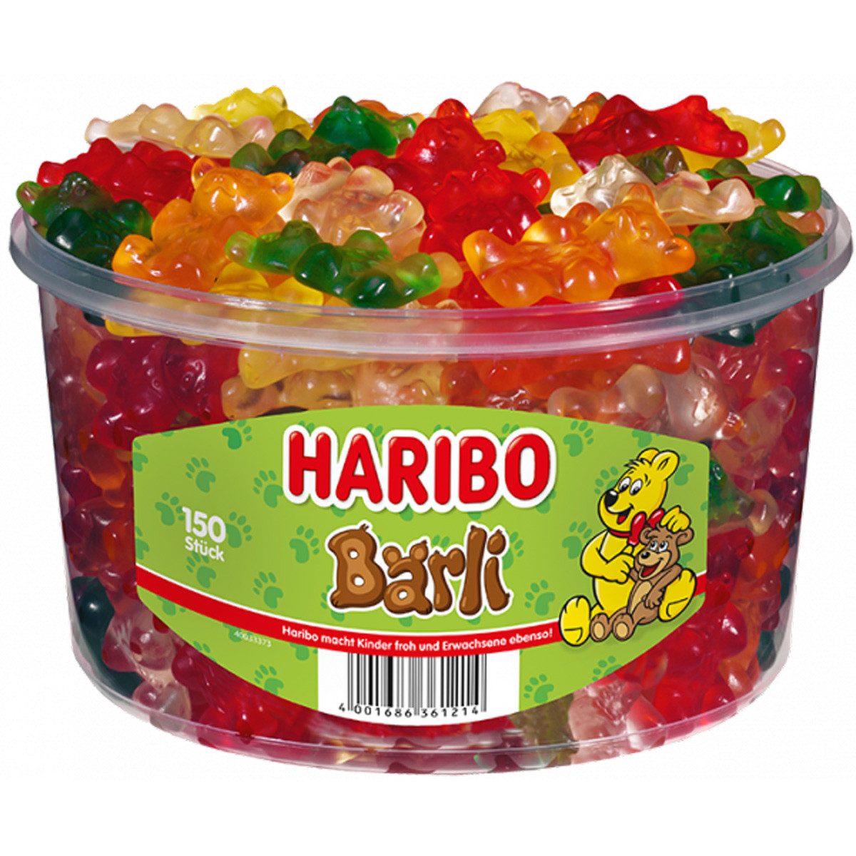 HARIBO Süßigkeit, Haribo extra große Bärli in verschiedenen Geschmacksrichtungen 1200g