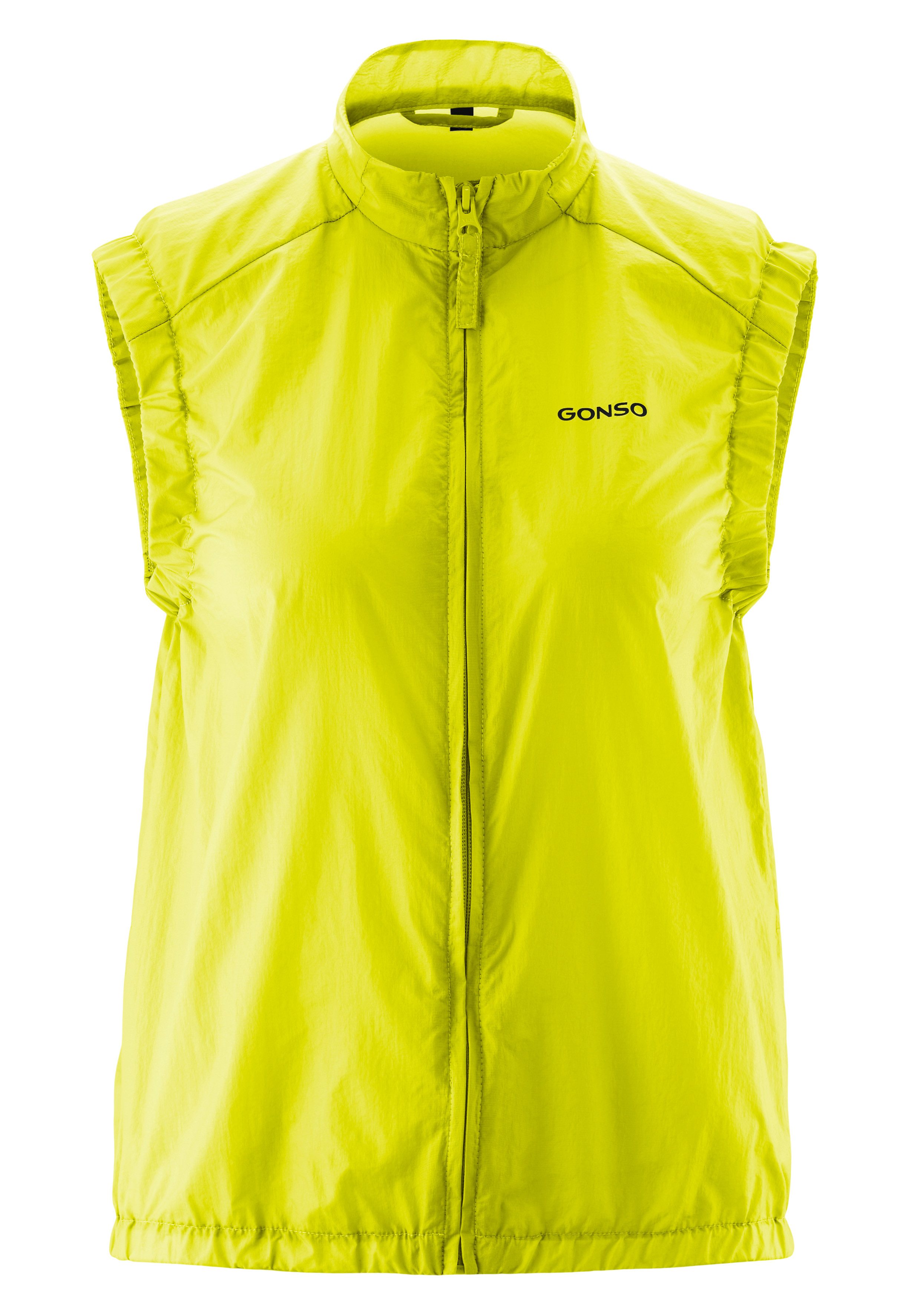 Gonso Funktionsweste Adventure Vest Wind W Damen Weste, leichte und winddichte Fahrradweste mit Rückentasche