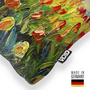 Kissenbezug, VOID (1 Stück), Tulpenfeld Gemälde Ölbild Blumen tulpen van gogh gemälde poster blume