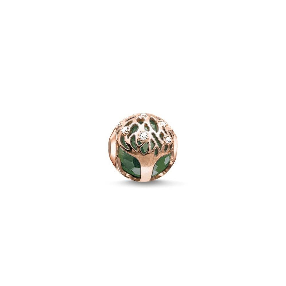 THOMAS SABO Bead K0168-842-6 Karma Bead Lebensbaum Silber Roségold Vergoldet