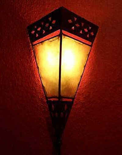 Marrakesch Orient & Mediterran Interior Wandleuchte Orient Wandlampe Rabat, Marokkanische Leder Wandlampe
