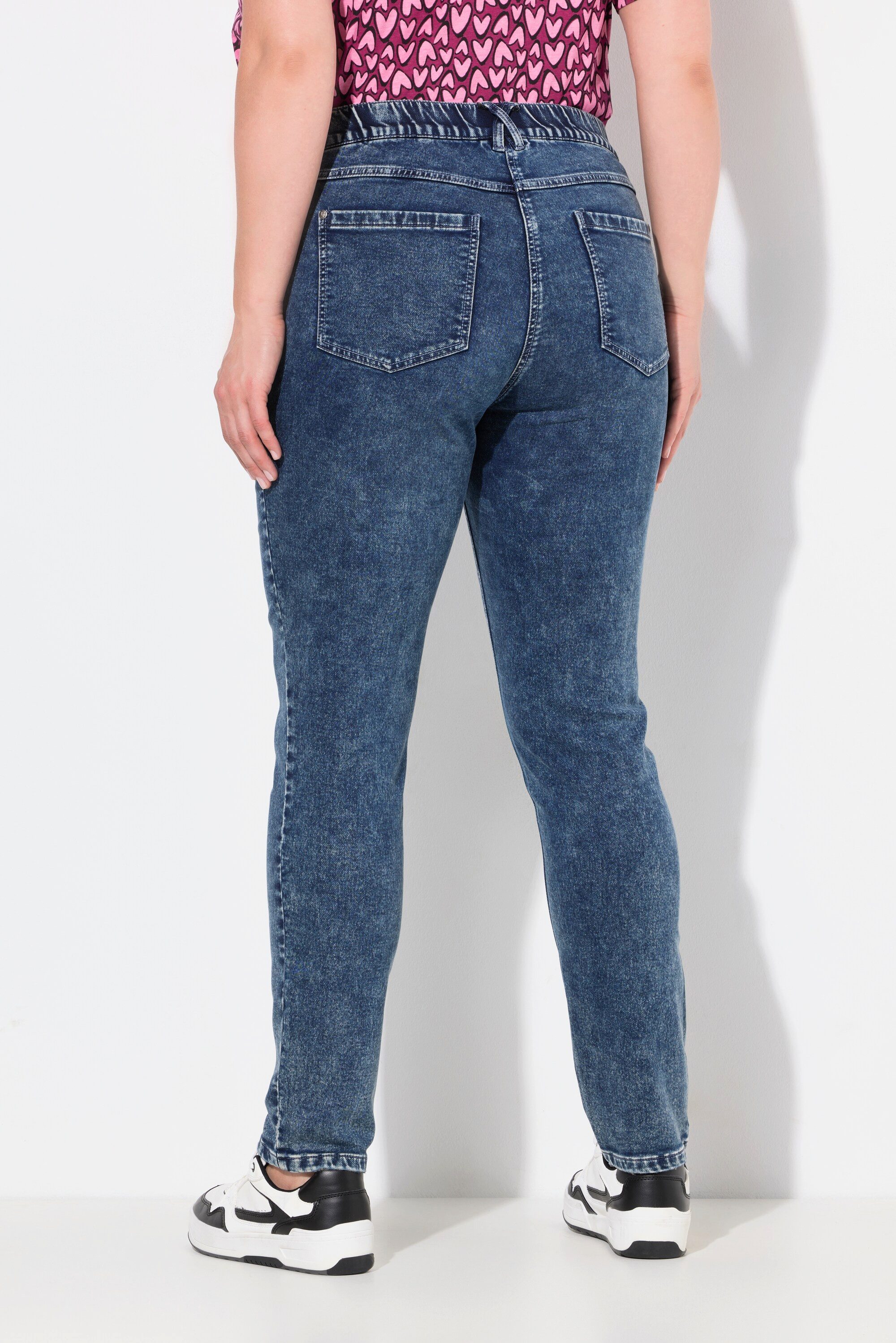 Ulla Popken Regular-fit-Jeans Jerseyjeans Sarah schmales Bein Komfortbund