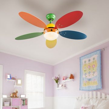 etc-shop Deckenventilator, Smart Decken Ventilator Zugschalter Kinder Zimmer App