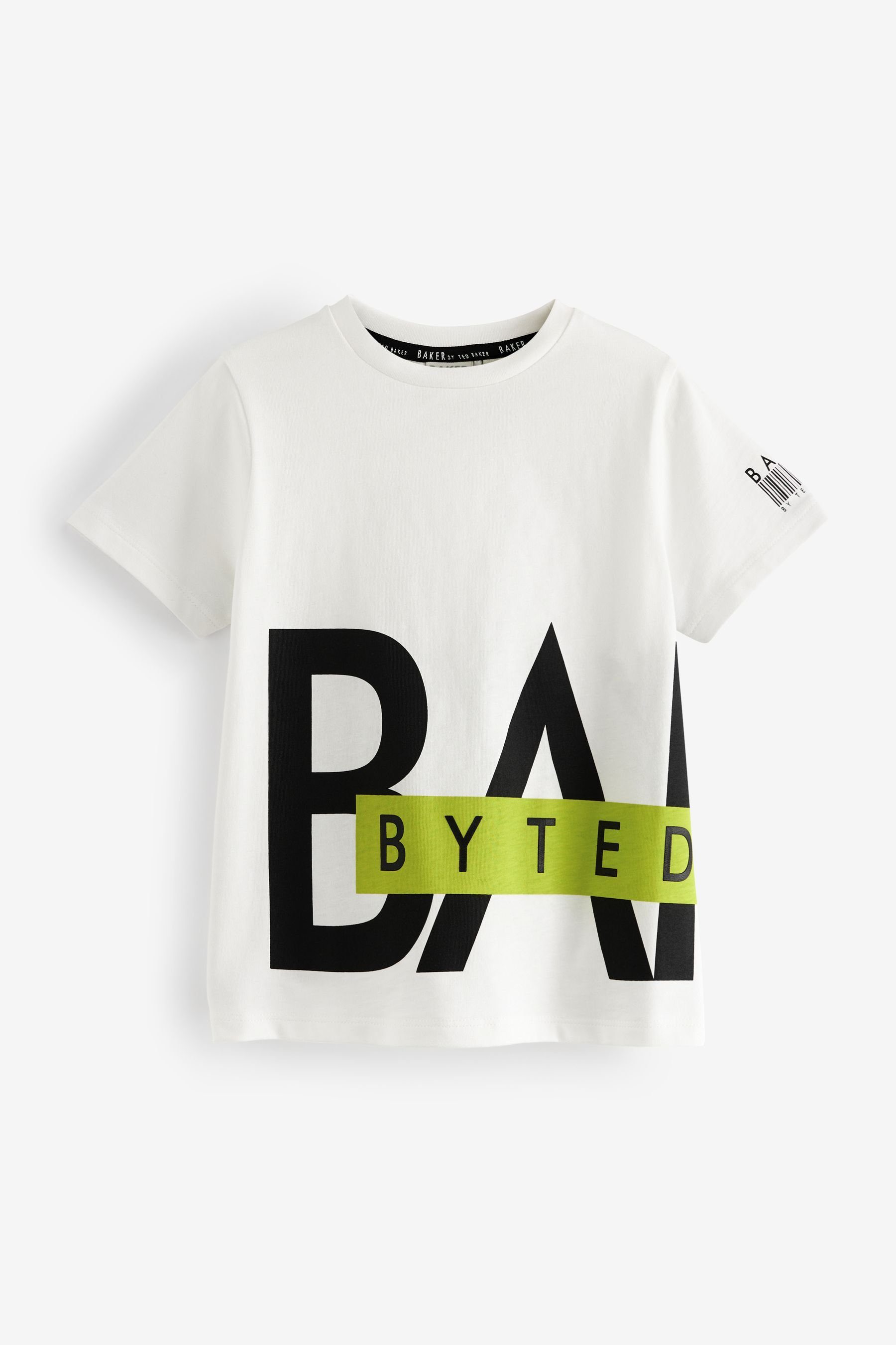 Baker by Ted Baker T-Shirt Baker by Ted Baker T-Shirt mit Grafik, Weiß (1-tlg)