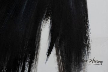 KUNSTLOFT Gemälde Mysterious Darkness 60x90 cm, Leinwandbild 100% HANDGEMALT Wandbild Wohnzimmer