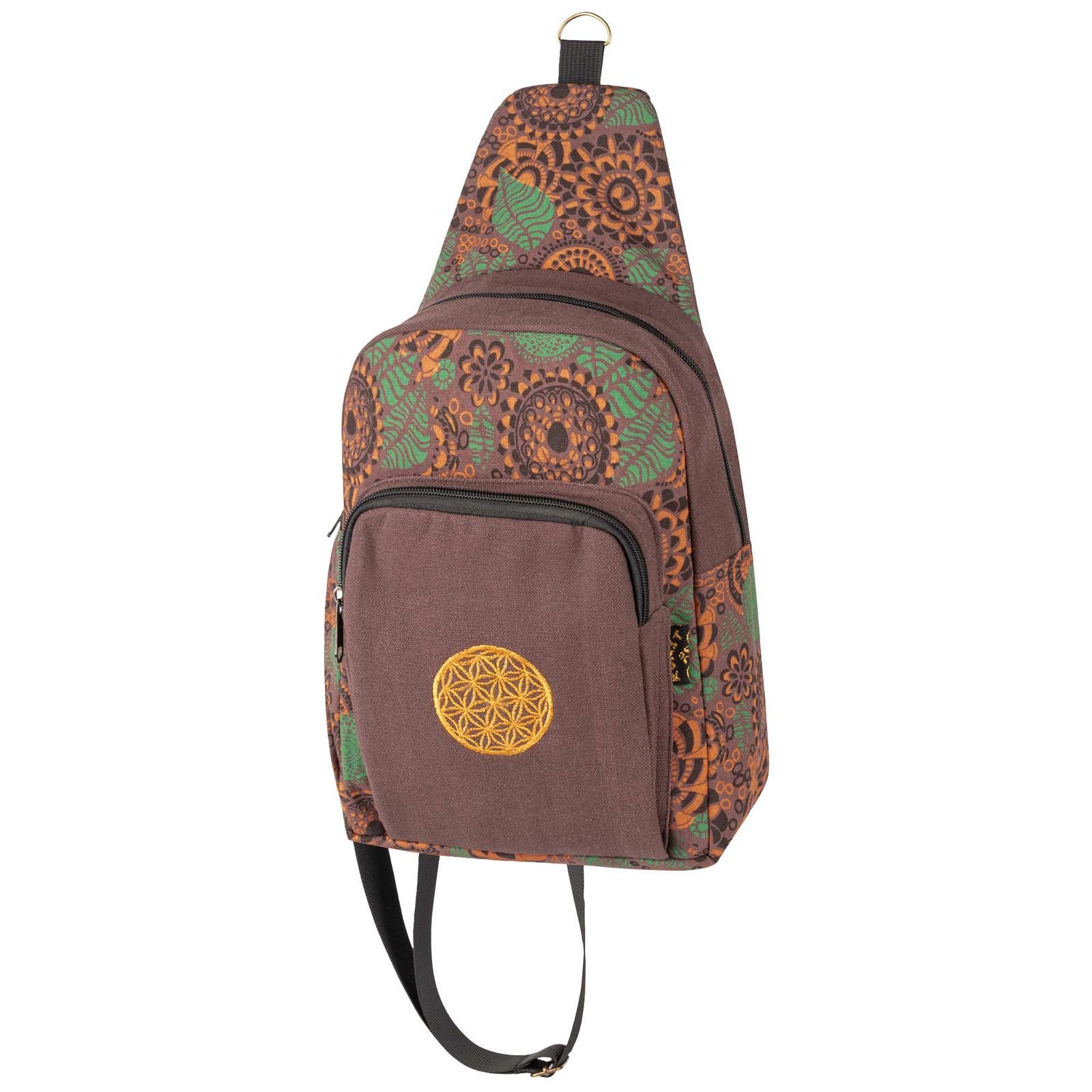 KUNST UND MAGIE Umhängetasche Umhängetasche mit wunderschöner Stickerei