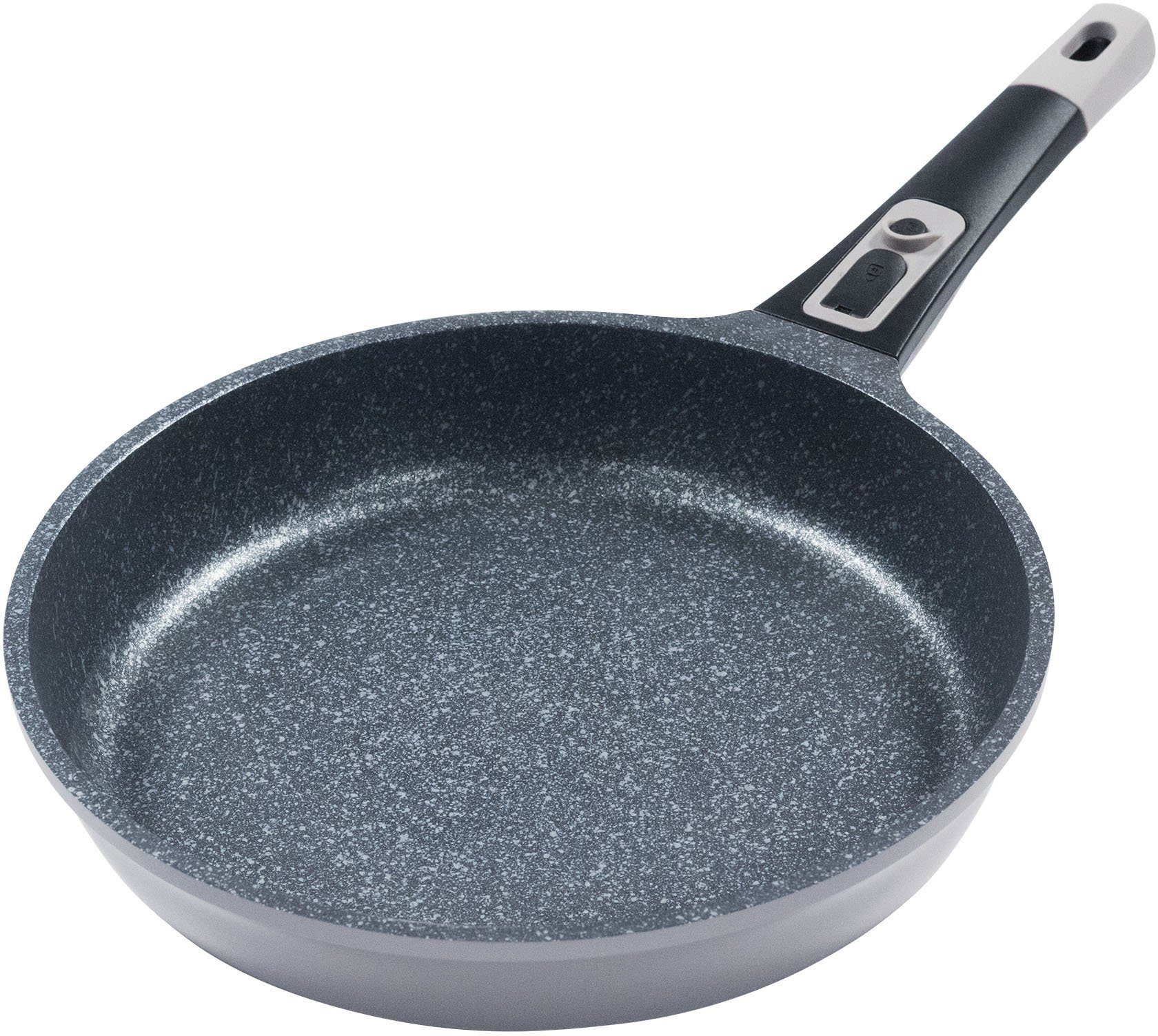 KING Pfannen-Set Moonscape, Aluminiumguss (Set, 11-tlg), Induktion, (Töpfe+Glasdeckel, Pfannen+Deckel,Messer,Besteckset)