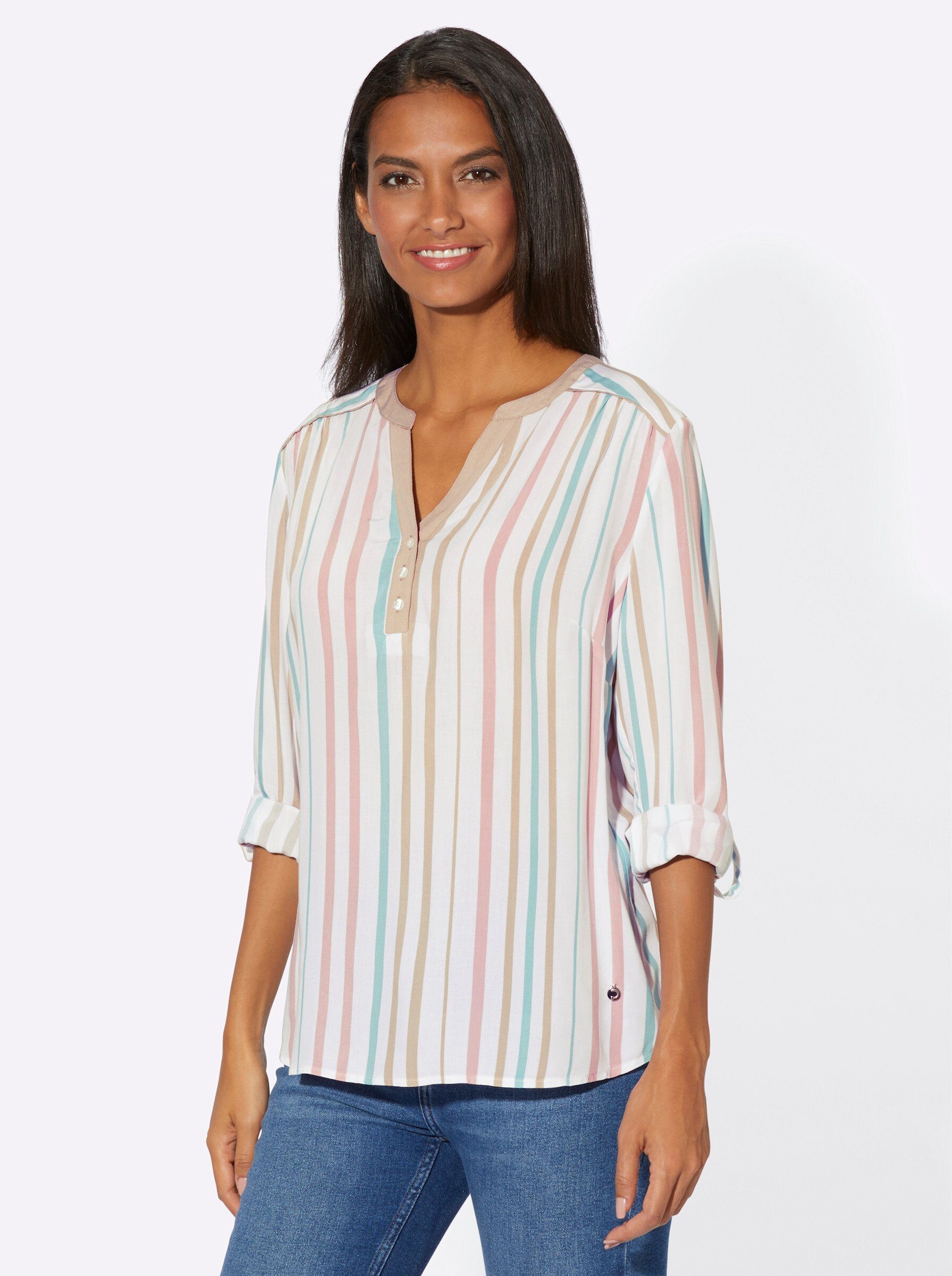 Klassische Bluse Schlupfbluse