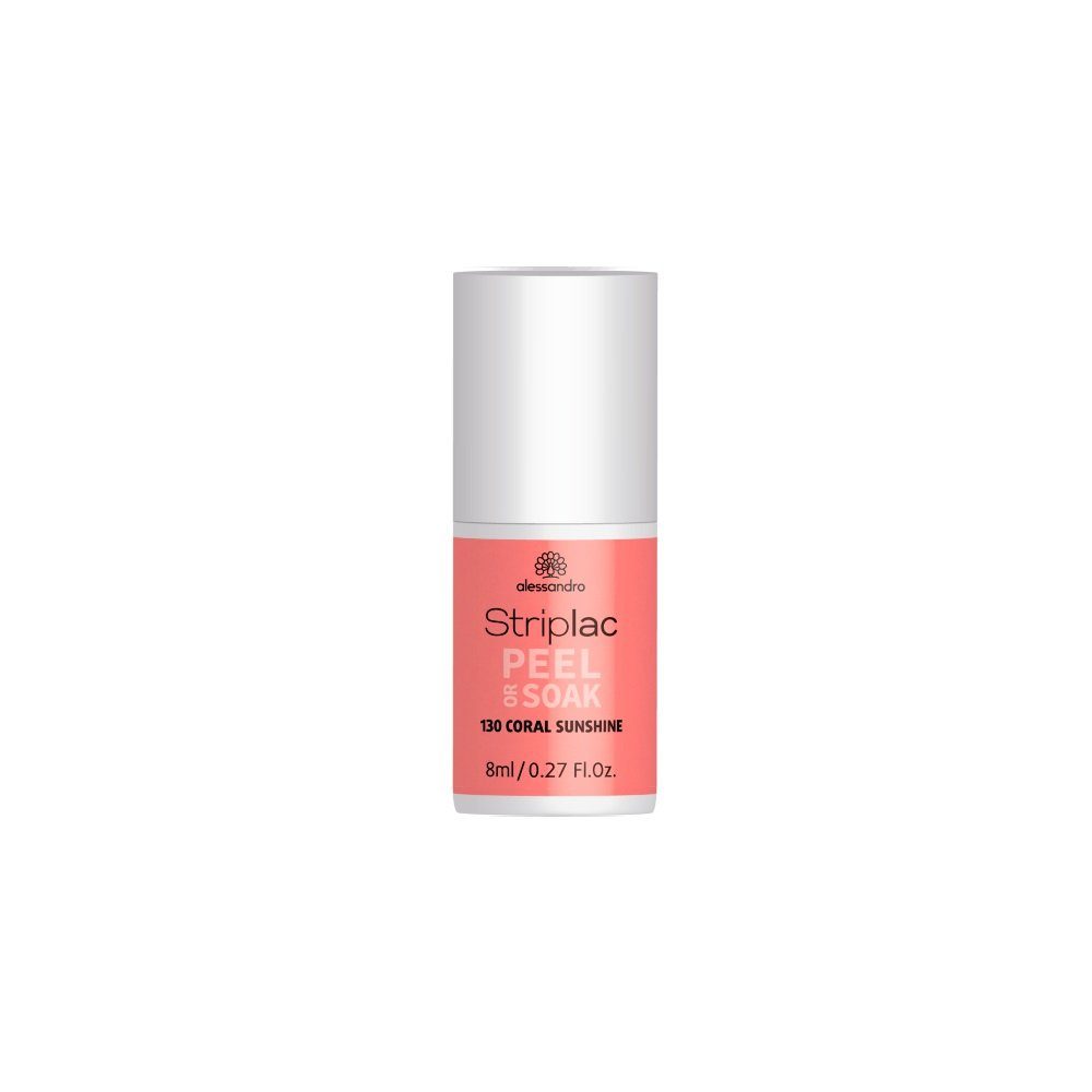 alessandro international Nagellack Alessandro Striplac Peel or Soak 130 Coral Sunshine 8 ml