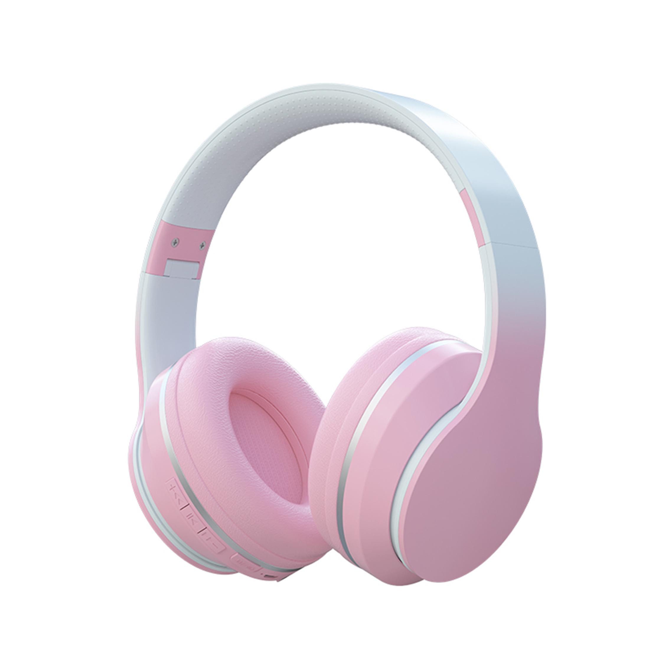 KINSI Over-Ear Kinder-Kopfhörer, Bluetooth Headset, Funk-Kopfhörer Kinder-Kopfhörer (Bluetooth, Kabellose Over-Ear für Mädchen/Erwachsene/Tablet/iPad/Schule)
