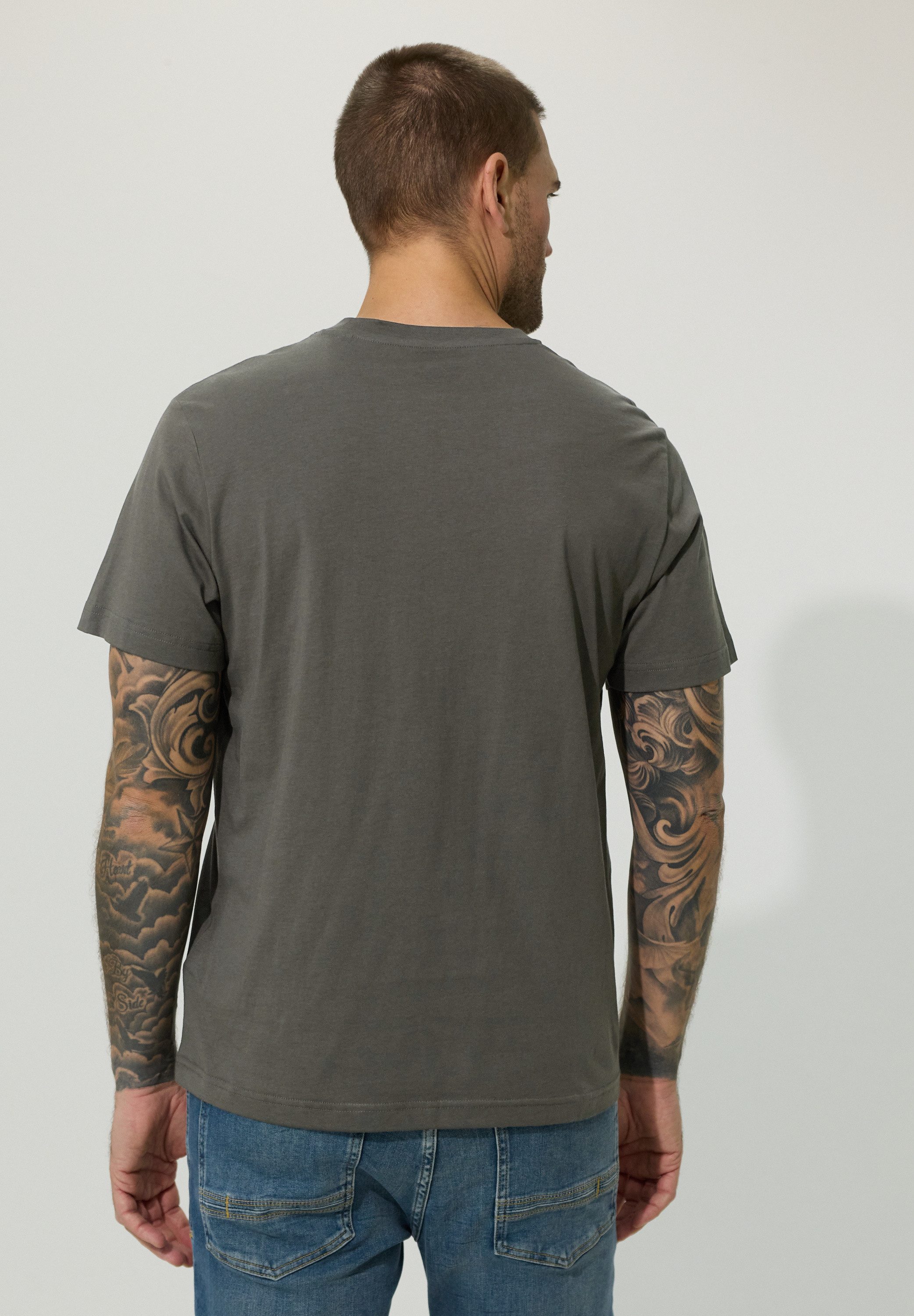 STREET ONE MEN T-Shirt mit Frontprint günstig online kaufen