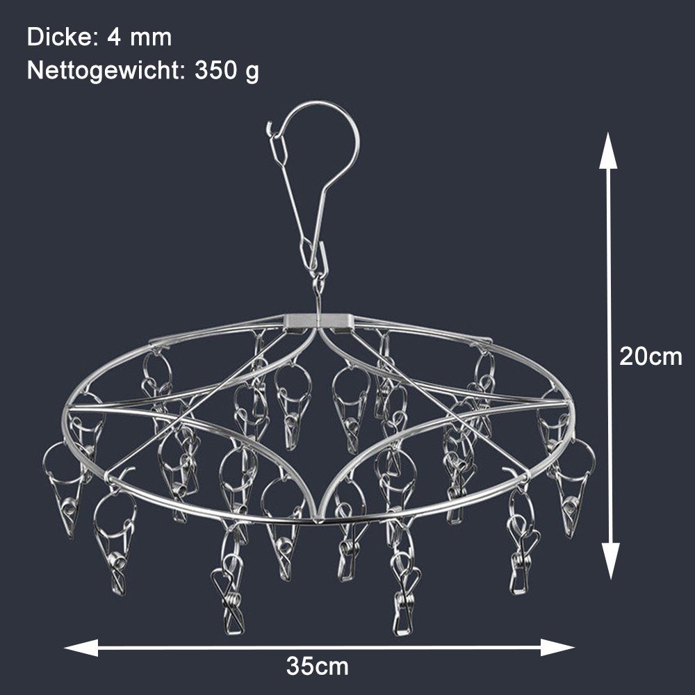 zggzerg Wäscheständer 2 Stück Edelstahl Sockentrockner, Winddichter Kleider günstig online kaufen