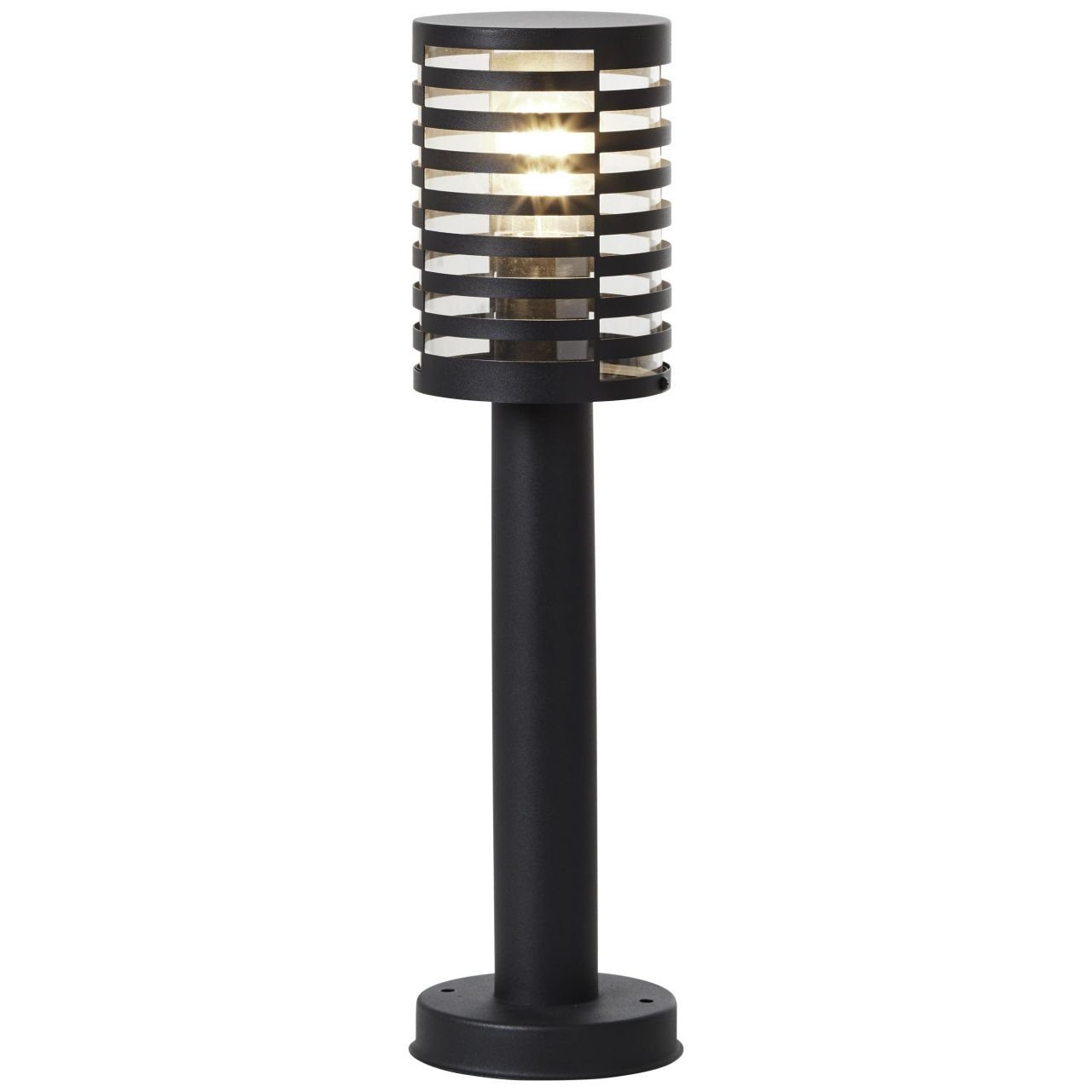 Brilliant Außen-Stehlampe Venlo, schwarz Lampe, Venlo Außensockelleuchte matt, Edelstahl/Kunststof 50cm