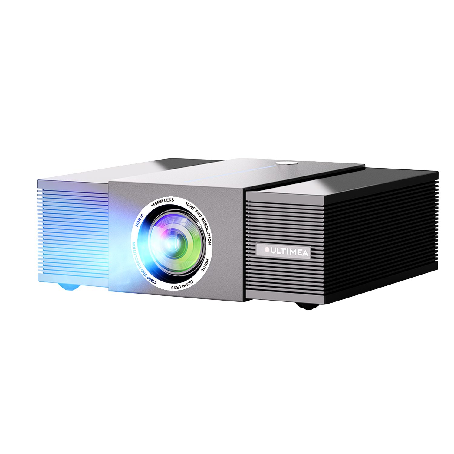 Ultimea P60 Beamer mit Bildschirmausrichtung und Hindernisvermeidung LCD-Beamer (27000 lm, 1500:1, 1920 x 1080 px,4K Heimkino,30W Lautsprecher,6D Trapezkorrektur&Autofokus)