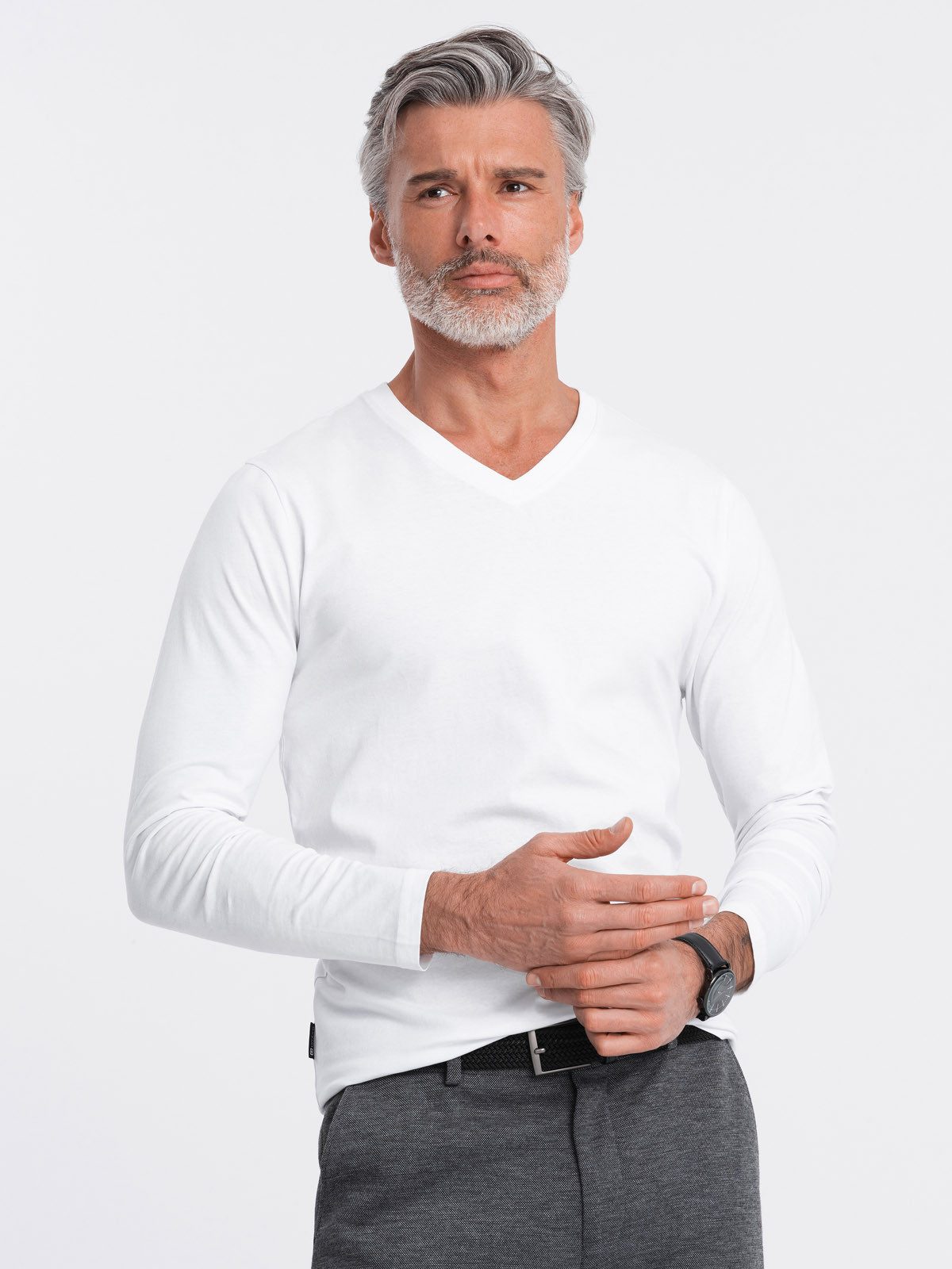 Longsleeve Longsleeve für Herren mit V-Ausschnitt.