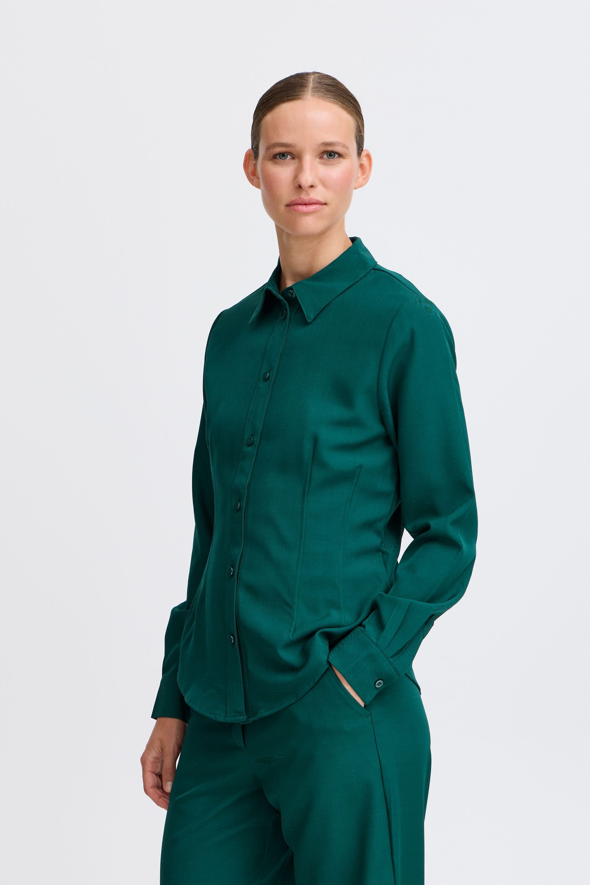 b.young Langarmbluse BYMMMIDDE SHORT SHIRT - günstig online kaufen