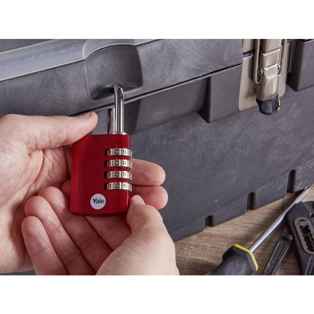 Yale Vorhängeschloss Alu Zahlenschloss 38 mm kupfer YE3CB/38/131/1/CO