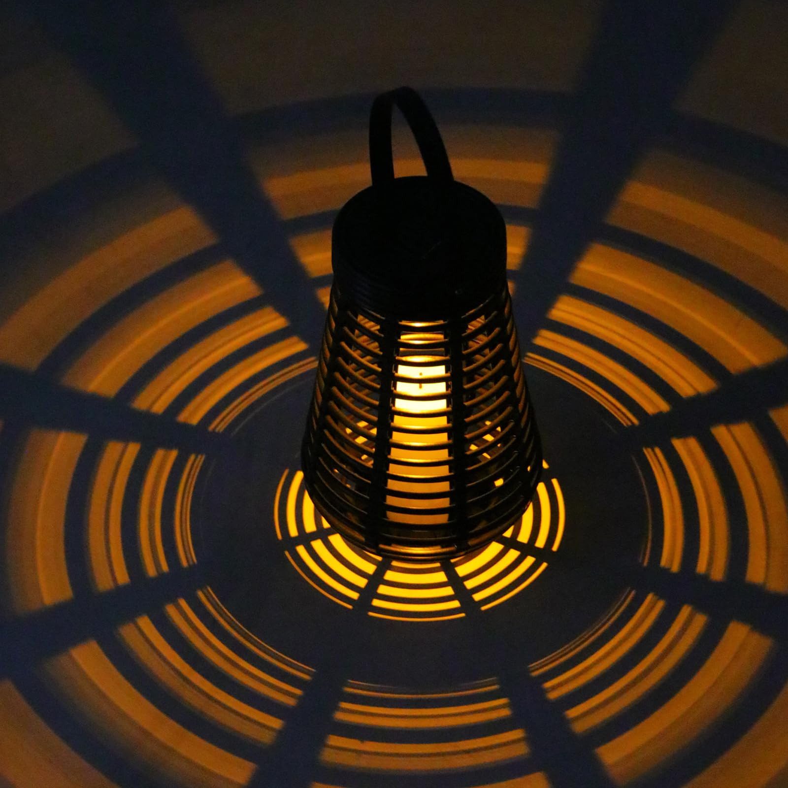 LQWELL LED Solarleuchte Rattan Solarlampen für günstig online kaufen