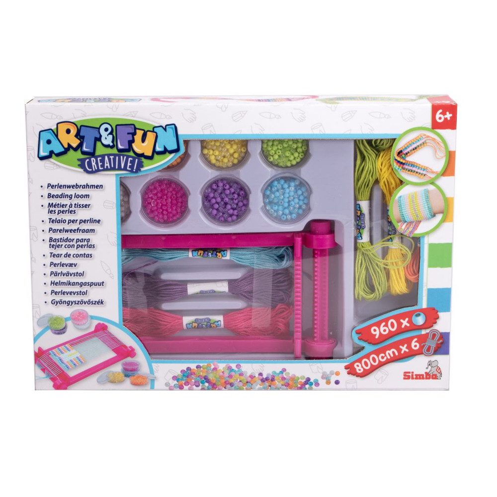 SIMBA Kreativset ART & FUN - Perlenwebrahmen