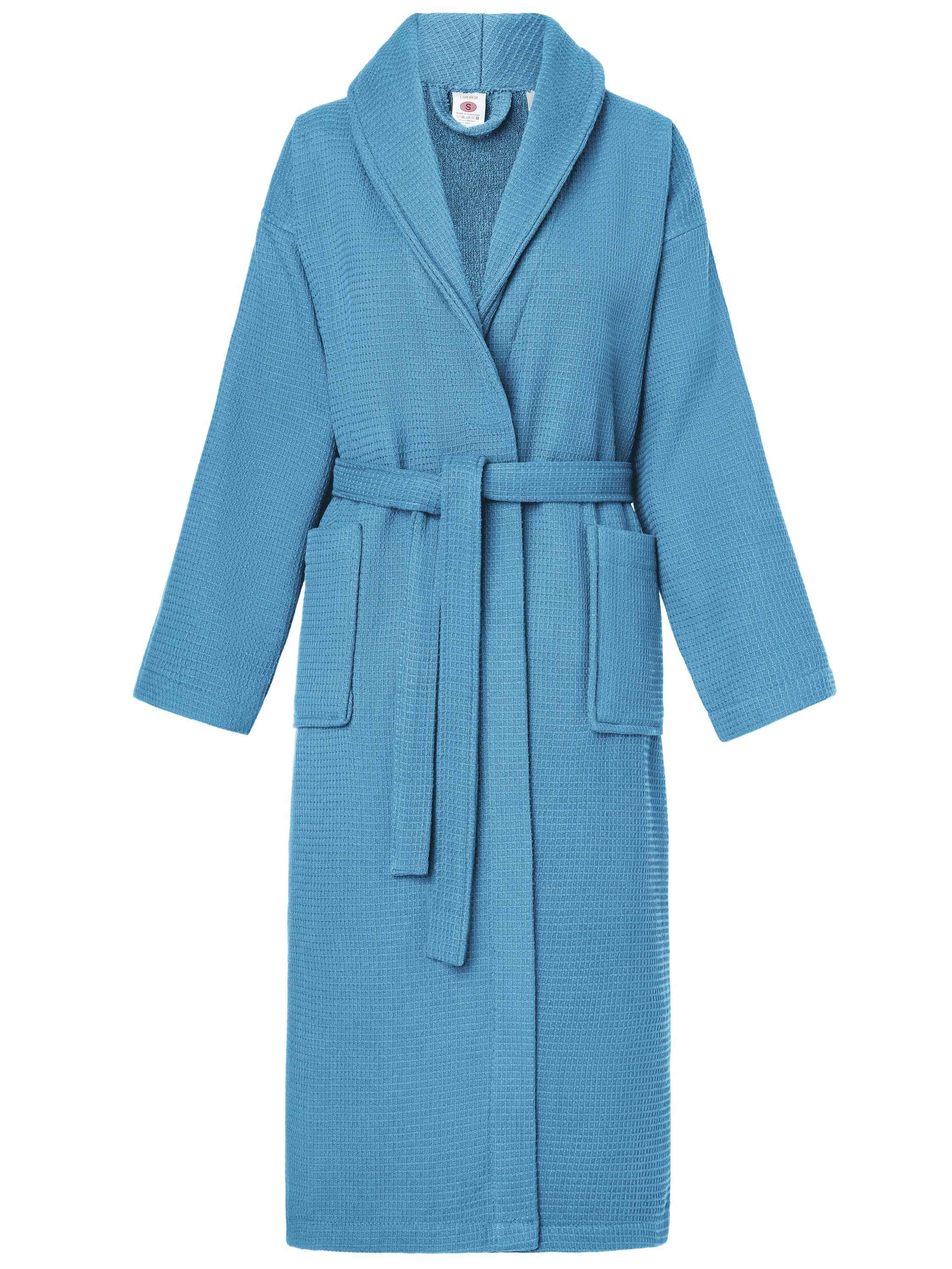 Ladeheid Bademantel Damen Waffelpiqué Bademantel - 100% Baumwolle LA40-227, günstig online kaufen