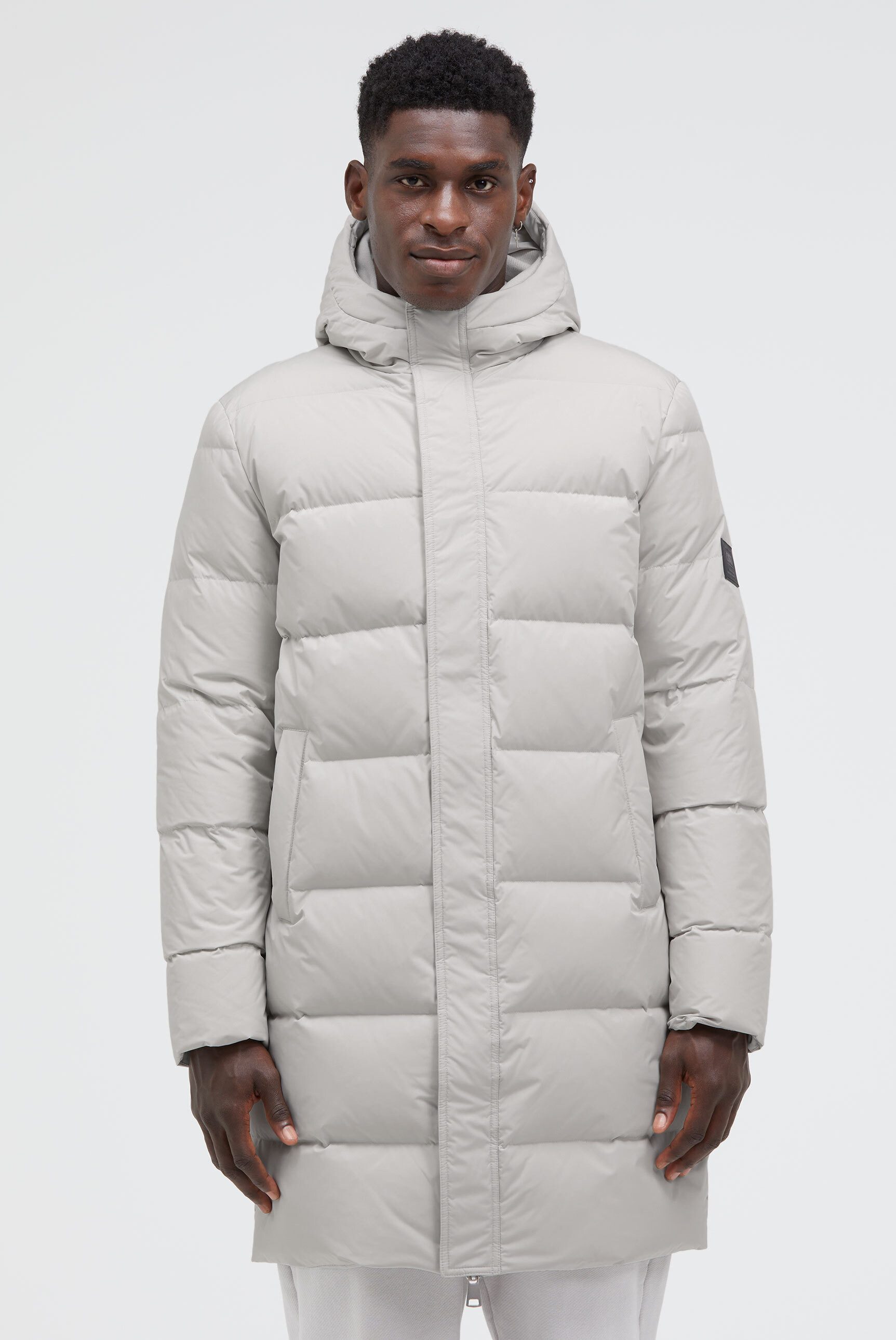 CMPD Langjacke mit hochgeschnittener Kapuze günstig online kaufen