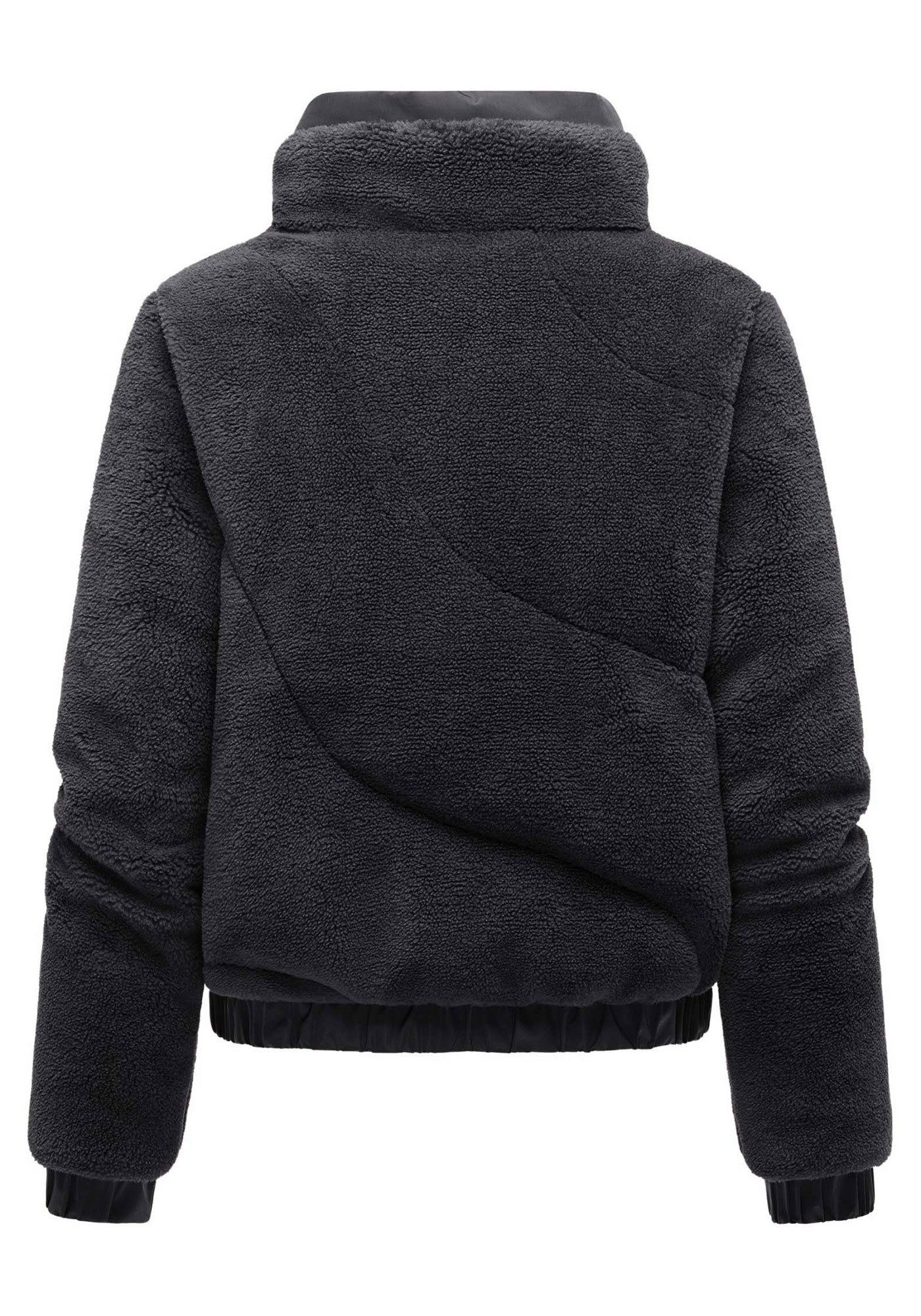 Marikoo Winterjacke Yuvaa Damen Teddyjacke kurz aus weichem Teddyfleece mit Stehkragen