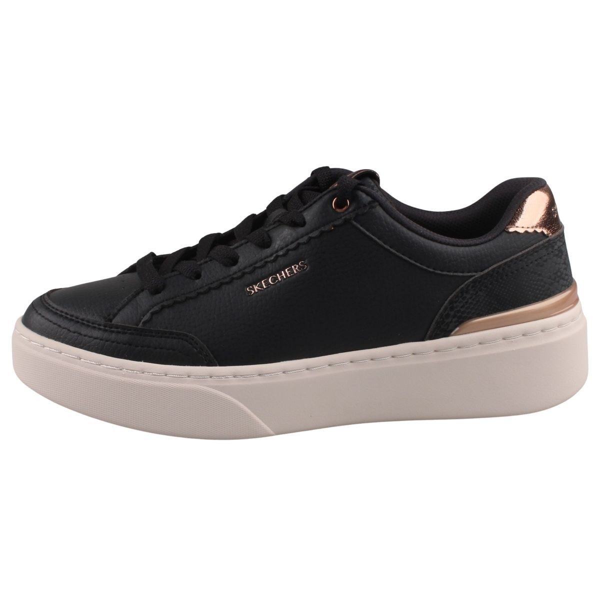 Skechers 185550-BLK Sneaker Modischer Halbschuh mit Air-Cooled Memory Foam