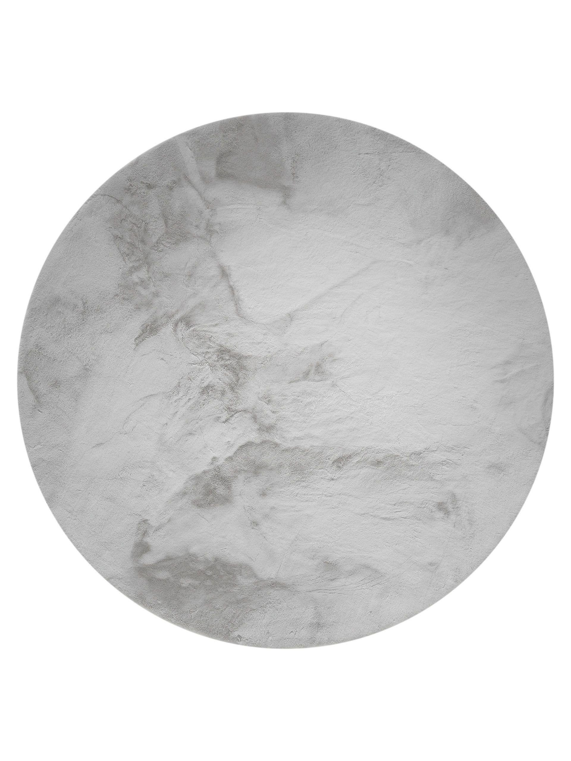 benuta Fellteppich Dave, rund, Höhe: 21 mm, Kunstfaser, Berber, Ethno-Style, Wohnzimmer