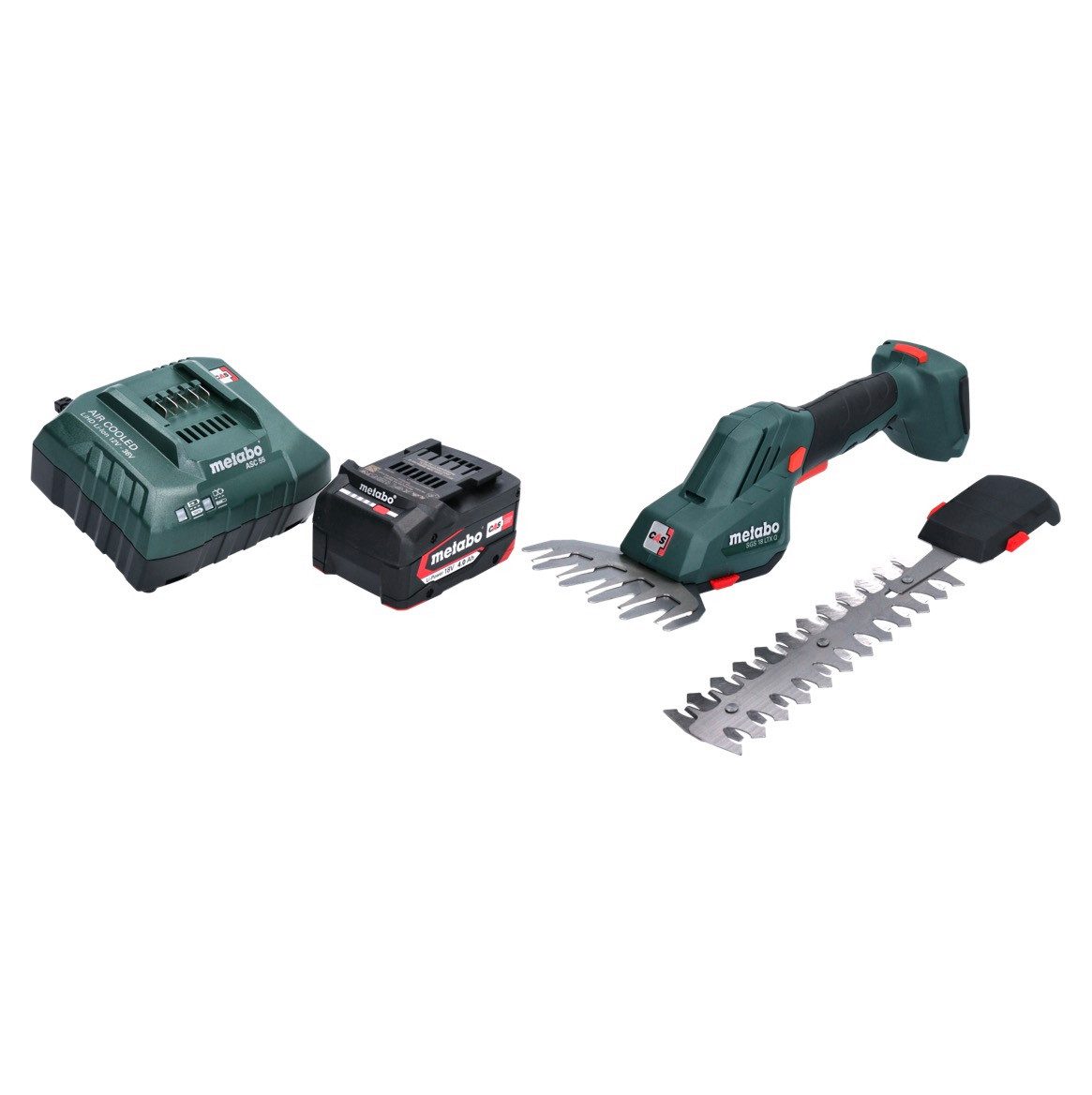 metabo Akku-Grasschere SGS 18 LTX Q Akku Gras und Strauchschere 18 V + 1x Akku 4,0 Ah + Lade