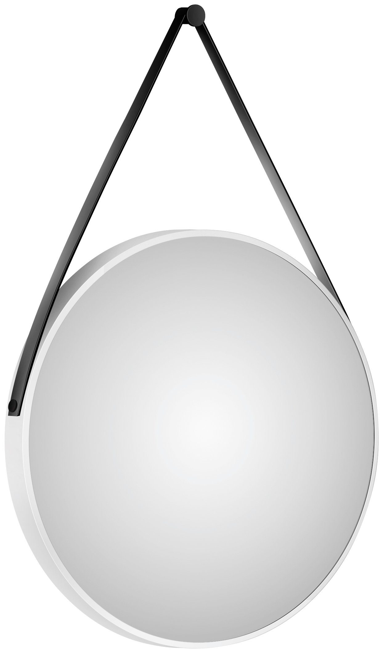 Talos LED-Lichtspiegel, rund, mit indirekter LED Beleuchtung, matt Ø 80 cm weiß matt