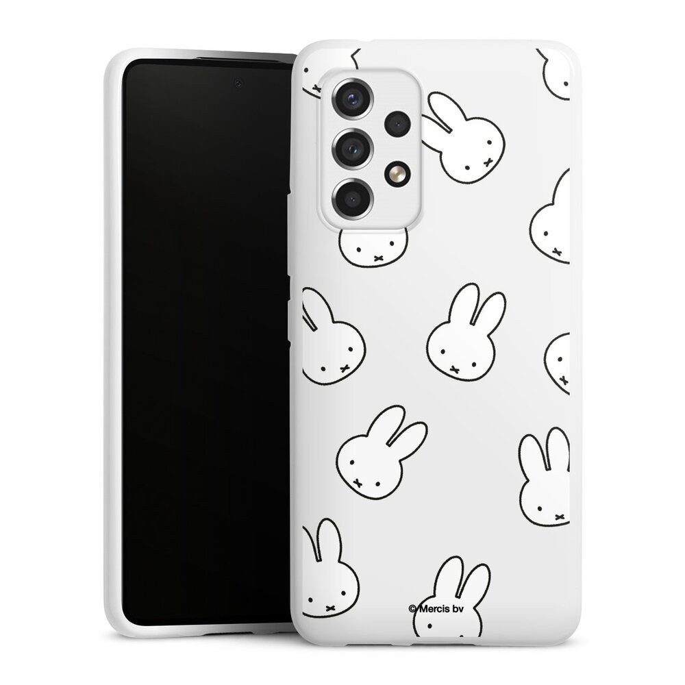 DeinDesign Handyhülle Miffy Muster transparent Miffy Pattern Transparent, Samsung Galaxy A53 5G Silikon Hülle Bumper Case Handy Schutzhülle