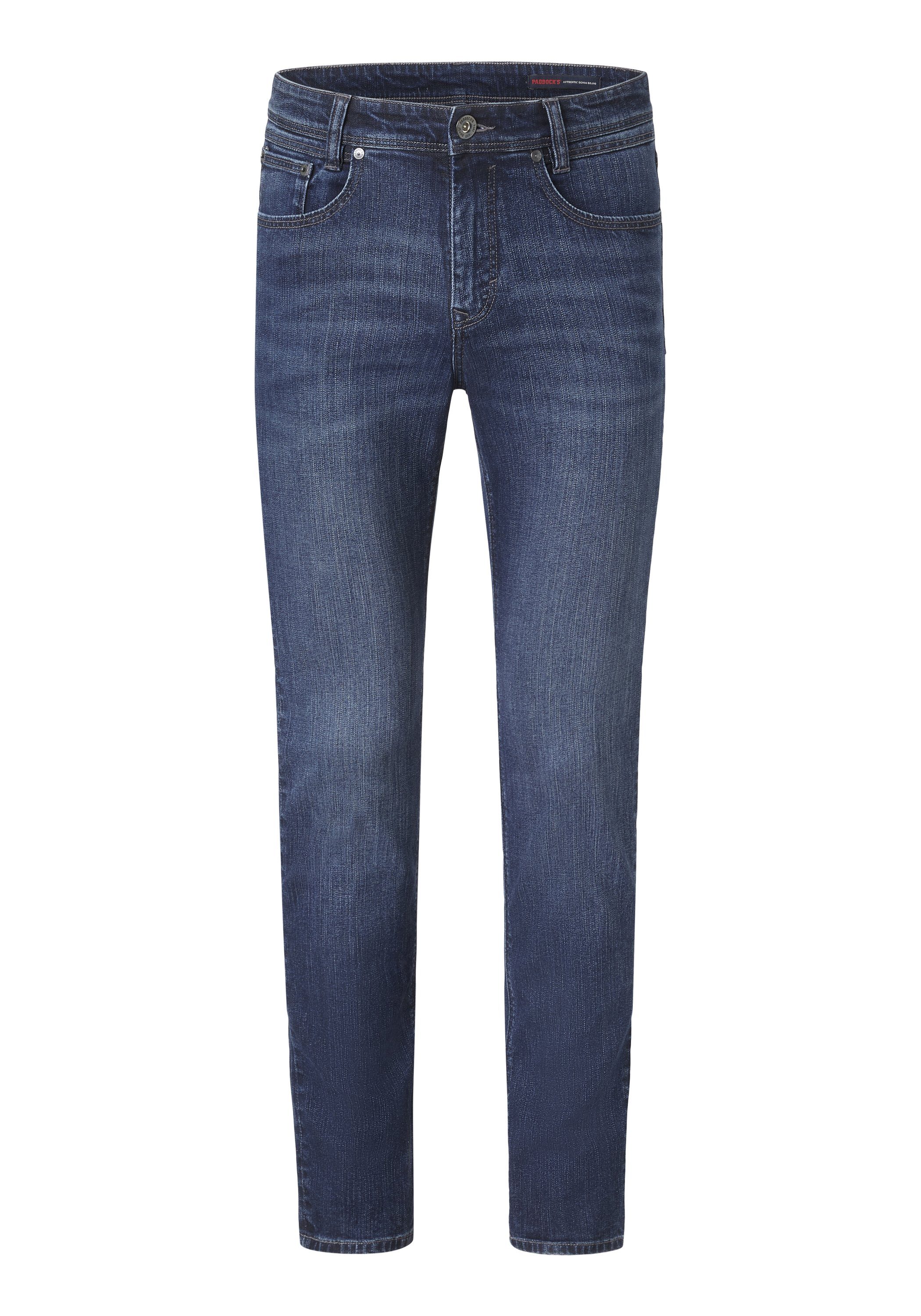 Comfort mit blue PIPE Stretch Jeans Paddock's Motion moustache 5-Pocket used Slim-fit-Jeans dark &