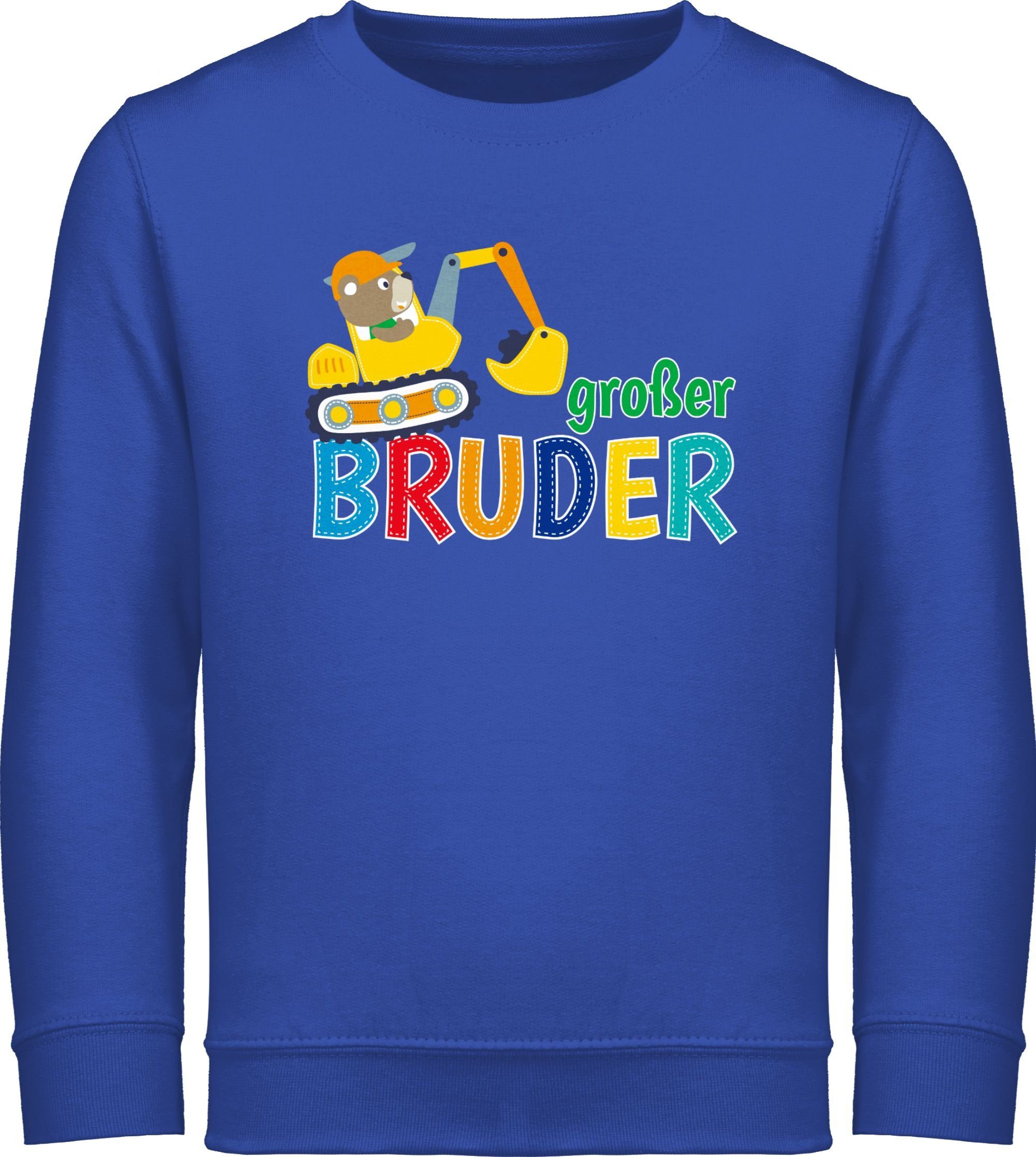 Sweatshirt Großer Bruder Bagger I Großer Bruder Geschenk Grosser Bruder
