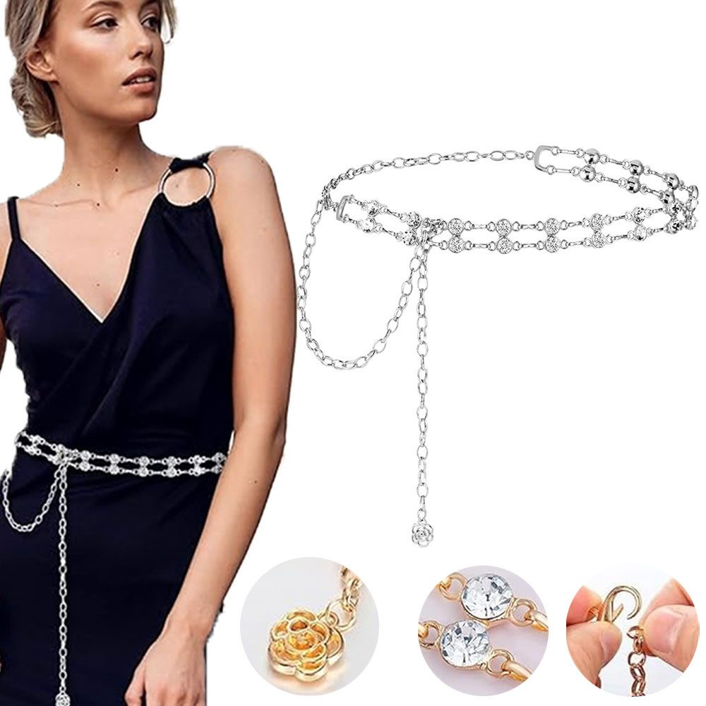 RWEUOQ Kettengürtel Damen Kettengürtel Körperschmuck Bauchkette günstig online kaufen