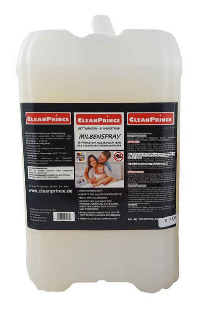 CleanPrince Anti-Milben-Spray Bett- & Hausstaubmilben Reinigungsspray (Bettwanzen Bettmilben)