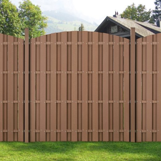 Sonnenschutz, neu.holz, blickdicht, WPC Gartenzaun Sichtschutzzaun
