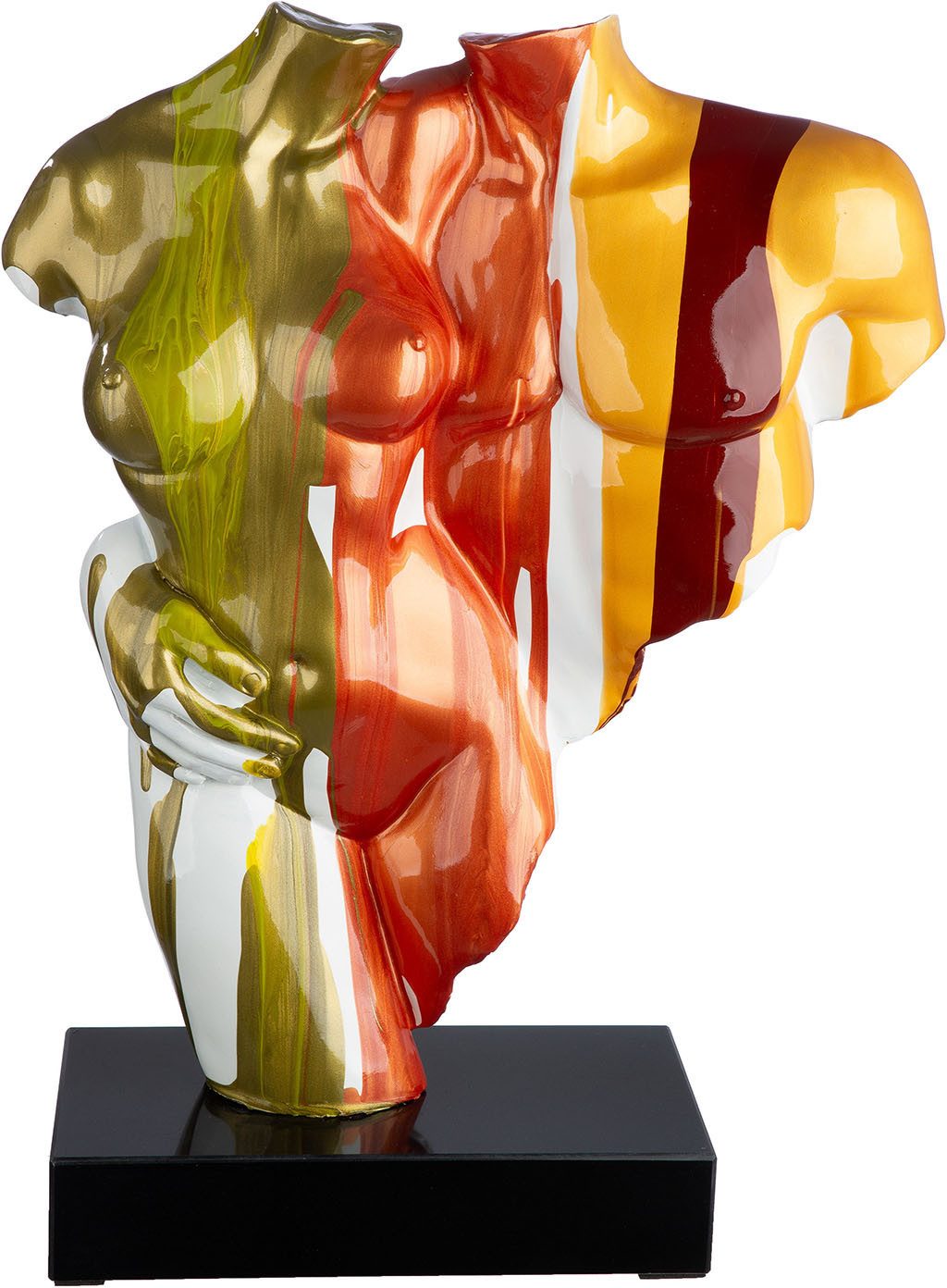 GILDE Skulptur Skulptur Torso Coppia Colorata