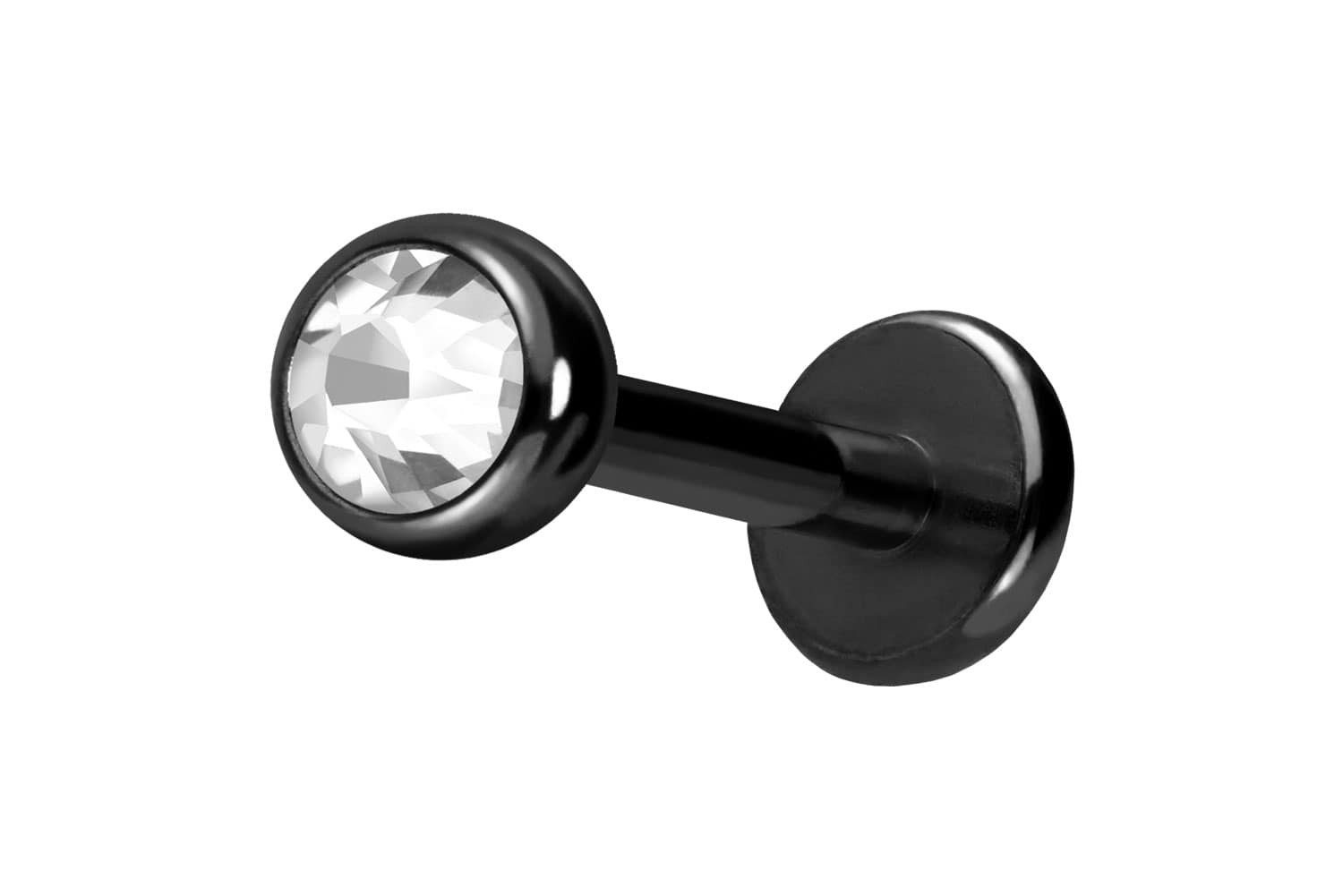 PIERCINGLINE Piercing-Set Chirurgenstahl Labret KRISTALL (Labrets günstig online kaufen