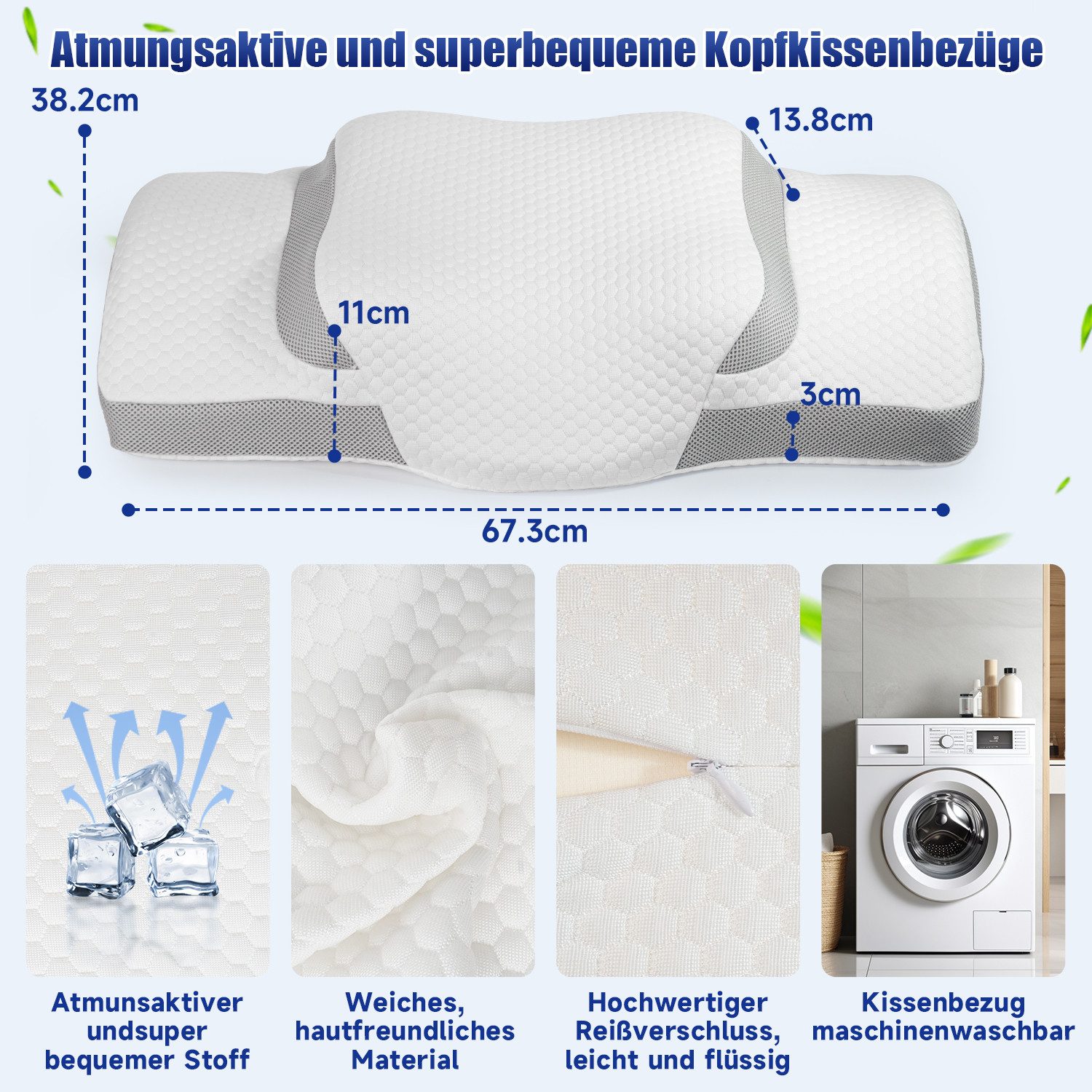Esun Kopfkissen Memory Foam Kissen, Kopfkissen, Nackenkissen, Seitenschläfe günstig online kaufen