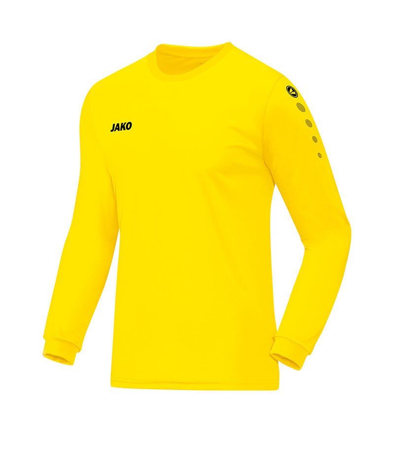 Jako Fußballtrikot Team Trikot langarm Kids gelb