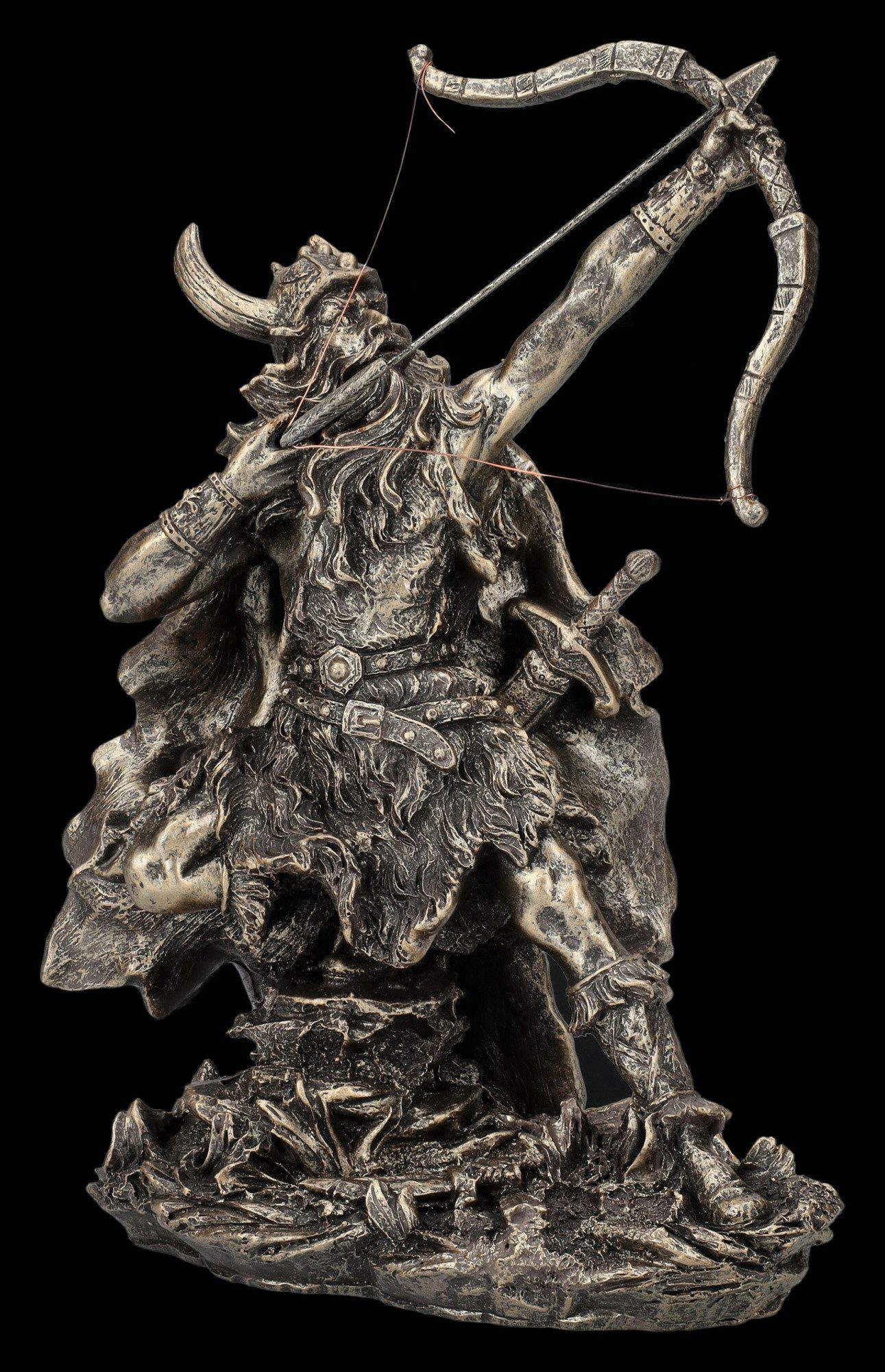 Figuren Shop GmbH Dekofigur Wikinger Figur - Arvid mit Pfeil und Bogen - De günstig online kaufen