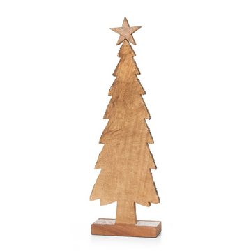 Moritz Skulptur Weihnachtsbaum Holz Klein 63 cm Höhe, Holz, Tischdeko, Fensterdeko, Wanddeko, Holzdeko, Weihnachtsdeko