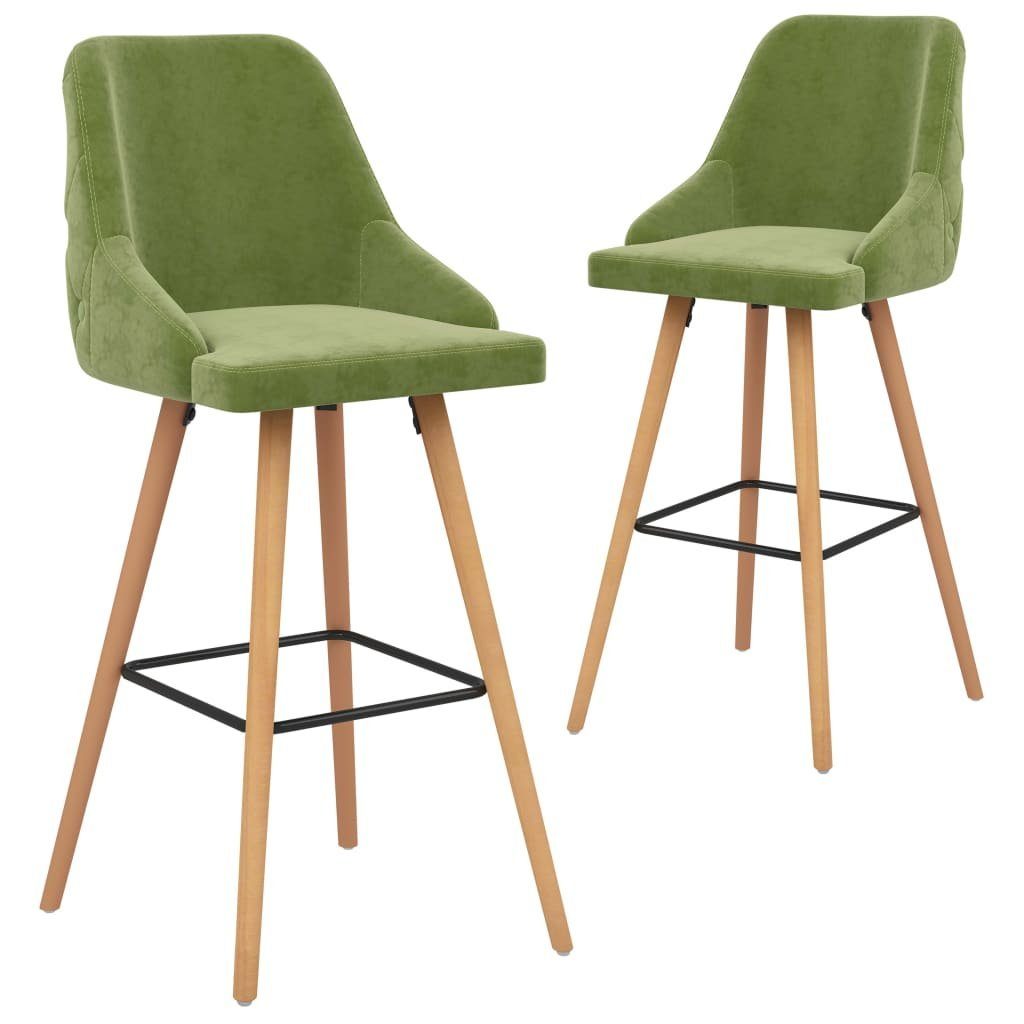vidaXL Barhocker Barhocker 2 Stk. Hellgrün günstig online kaufen