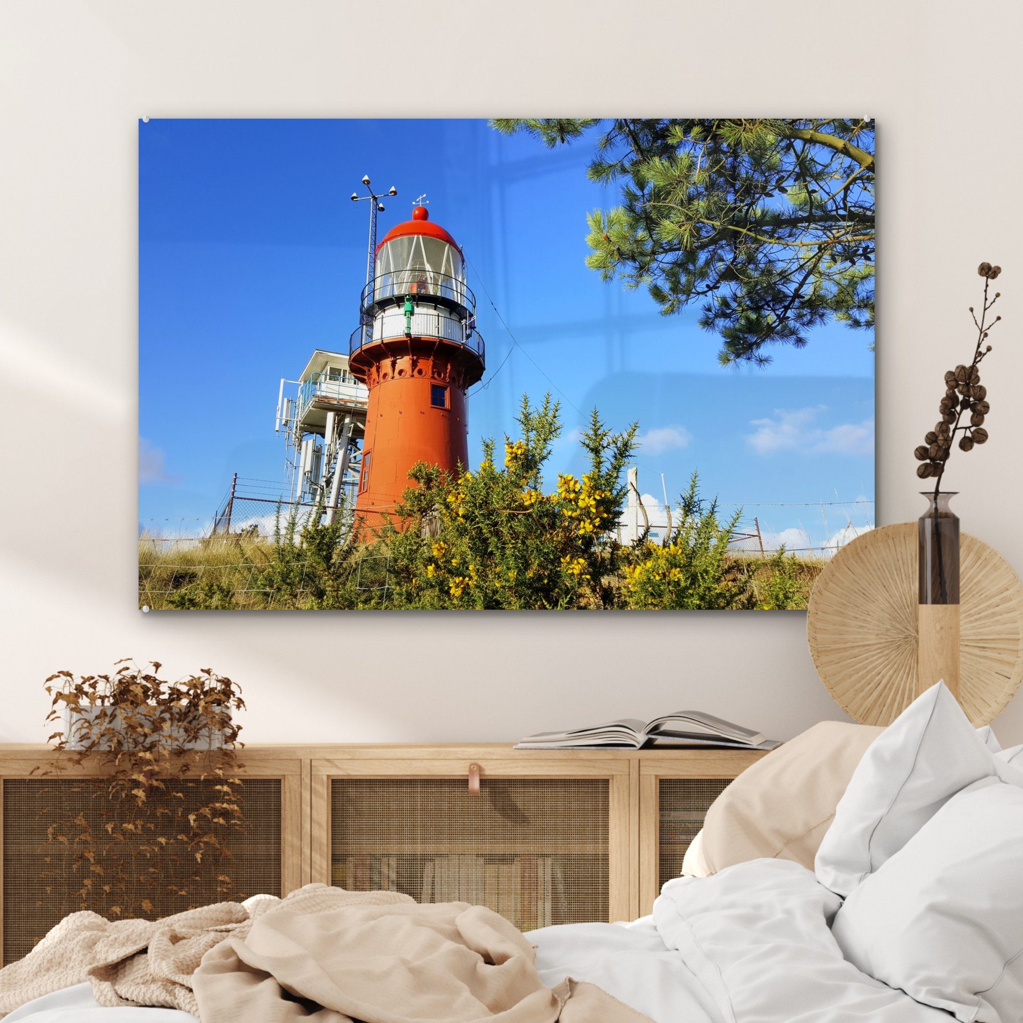 MuchoWow Acrylglasbild Leuchtturm auf Vlieland, St), Acrylglasbilder (1 & Schlafzimmer Wohnzimmer