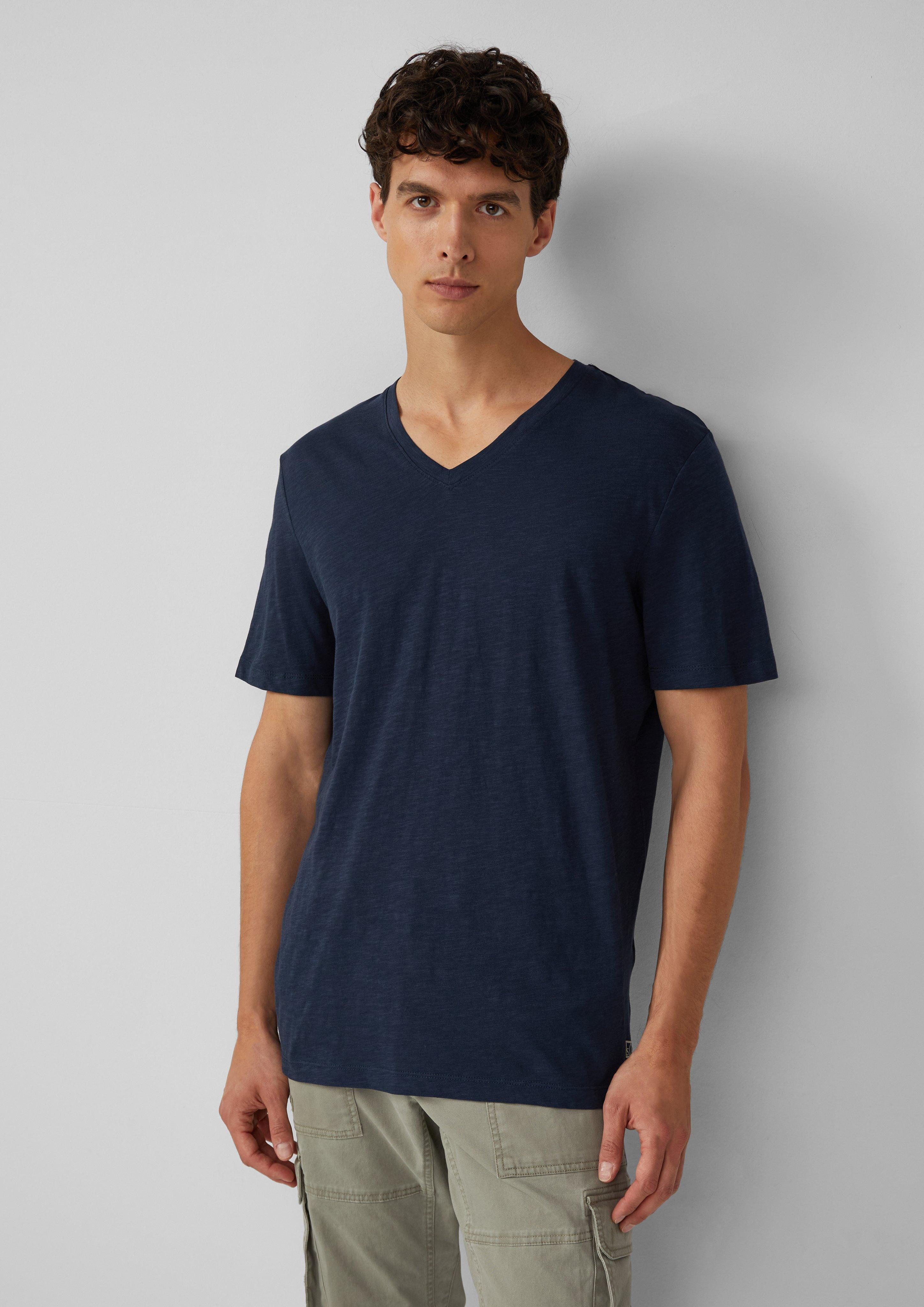 s.Oliver Kurzarmshirt T-Shirt aus Baumwolle mit günstig online kaufen